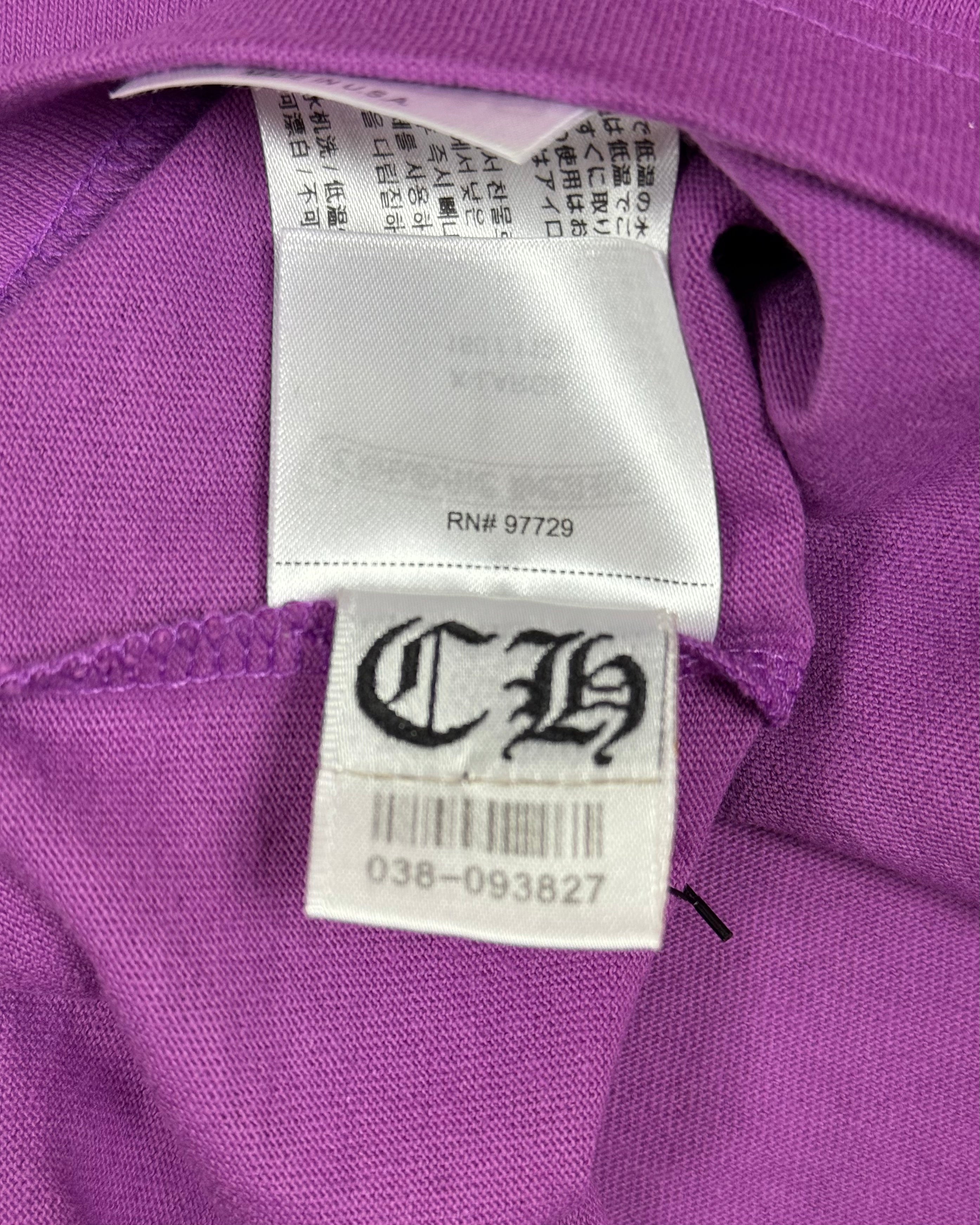 Chrome Hearts Matty Boy I Want More Not Less Purple Longsleeve
