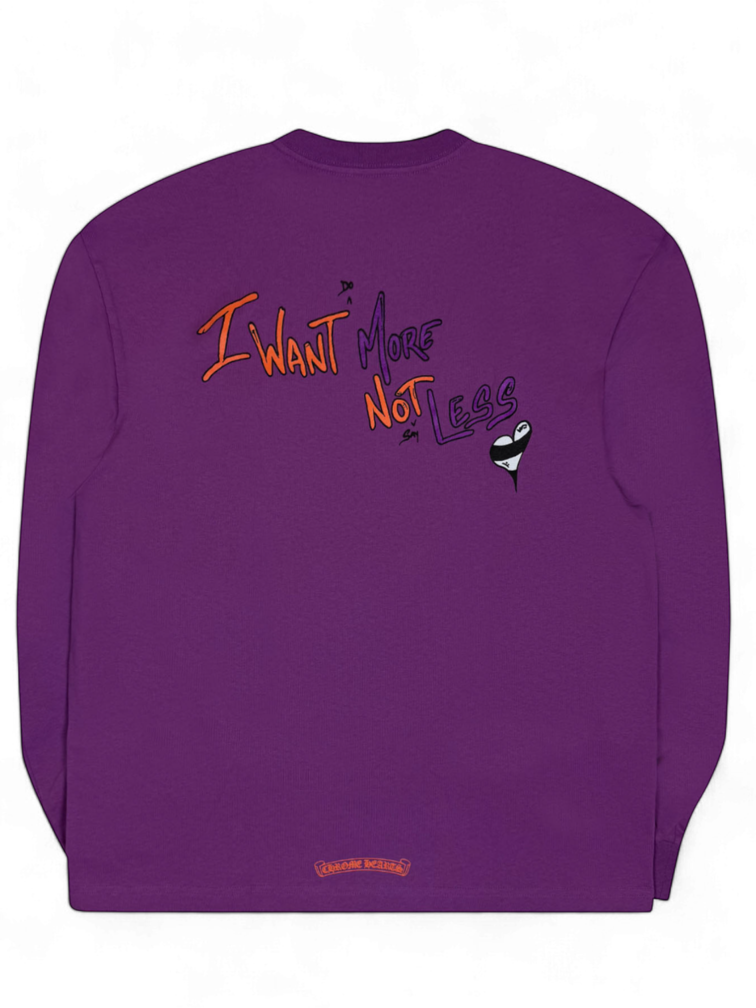 Chrome Hearts Matty Boy I Want More Not Less Purple Longsleeve
