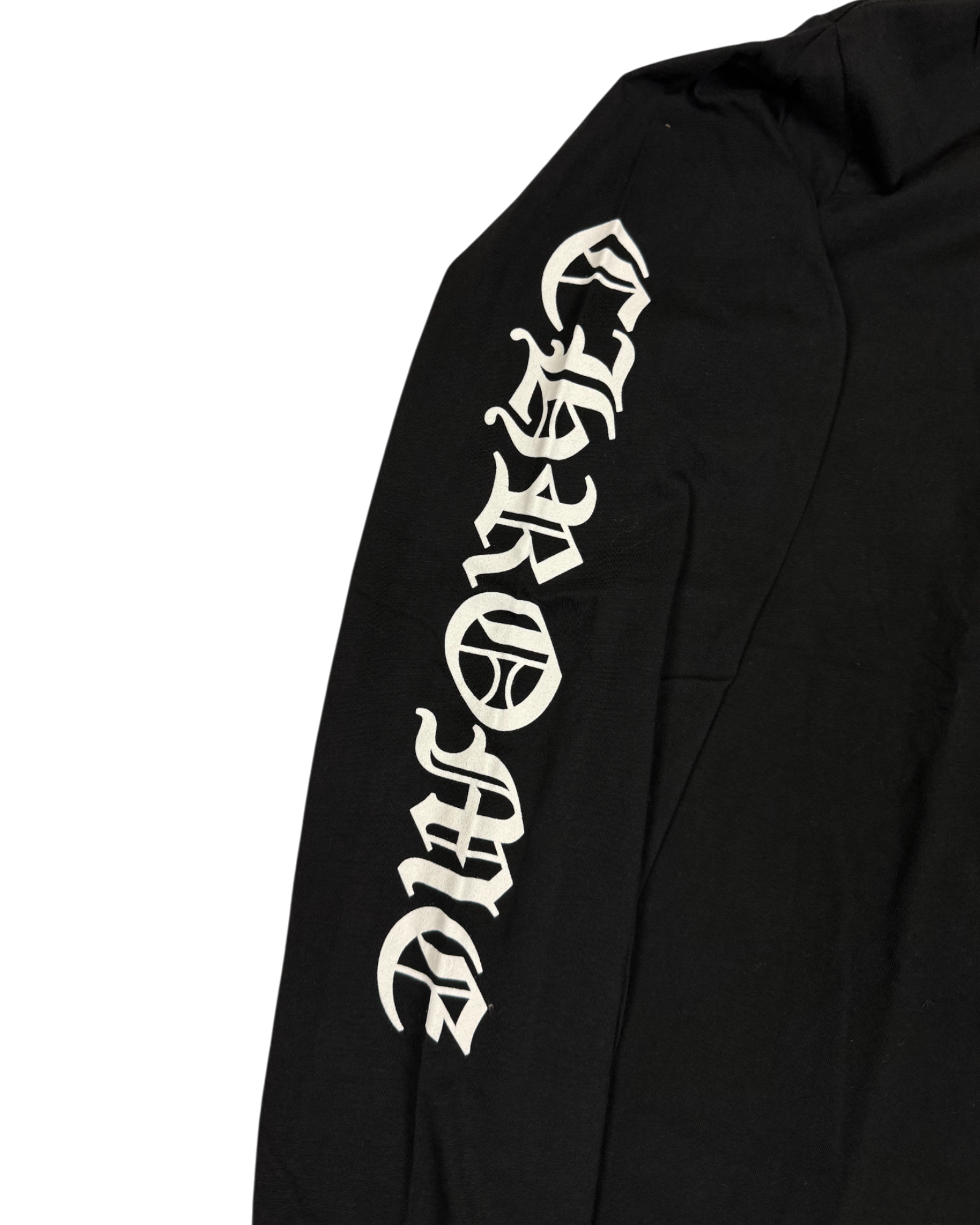 Chrome Hearts Black White Neck Logo Longsleeve