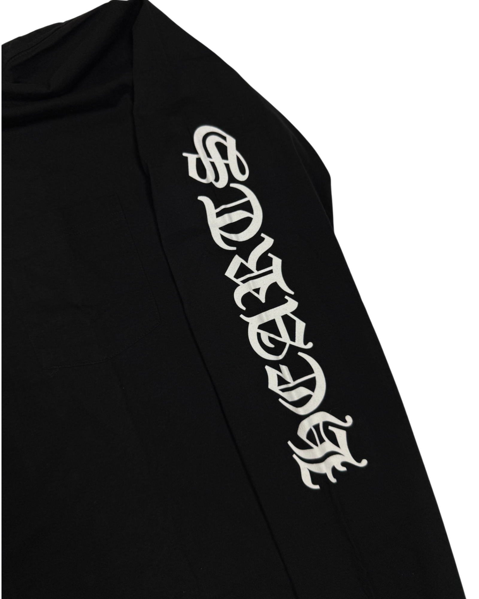 Chrome Hearts Black White Neck Logo Longsleeve