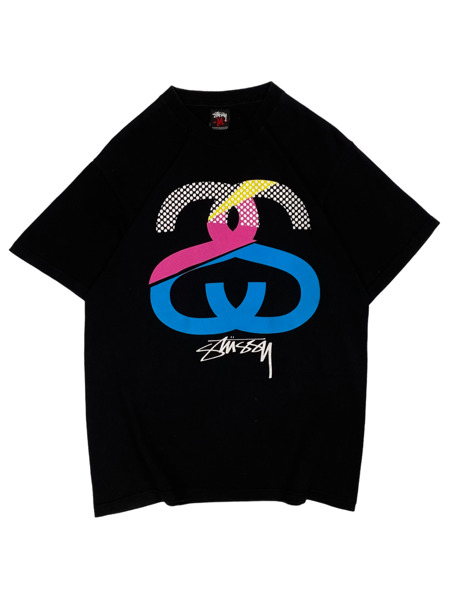 Stussy Vintage Black S Logo Tee