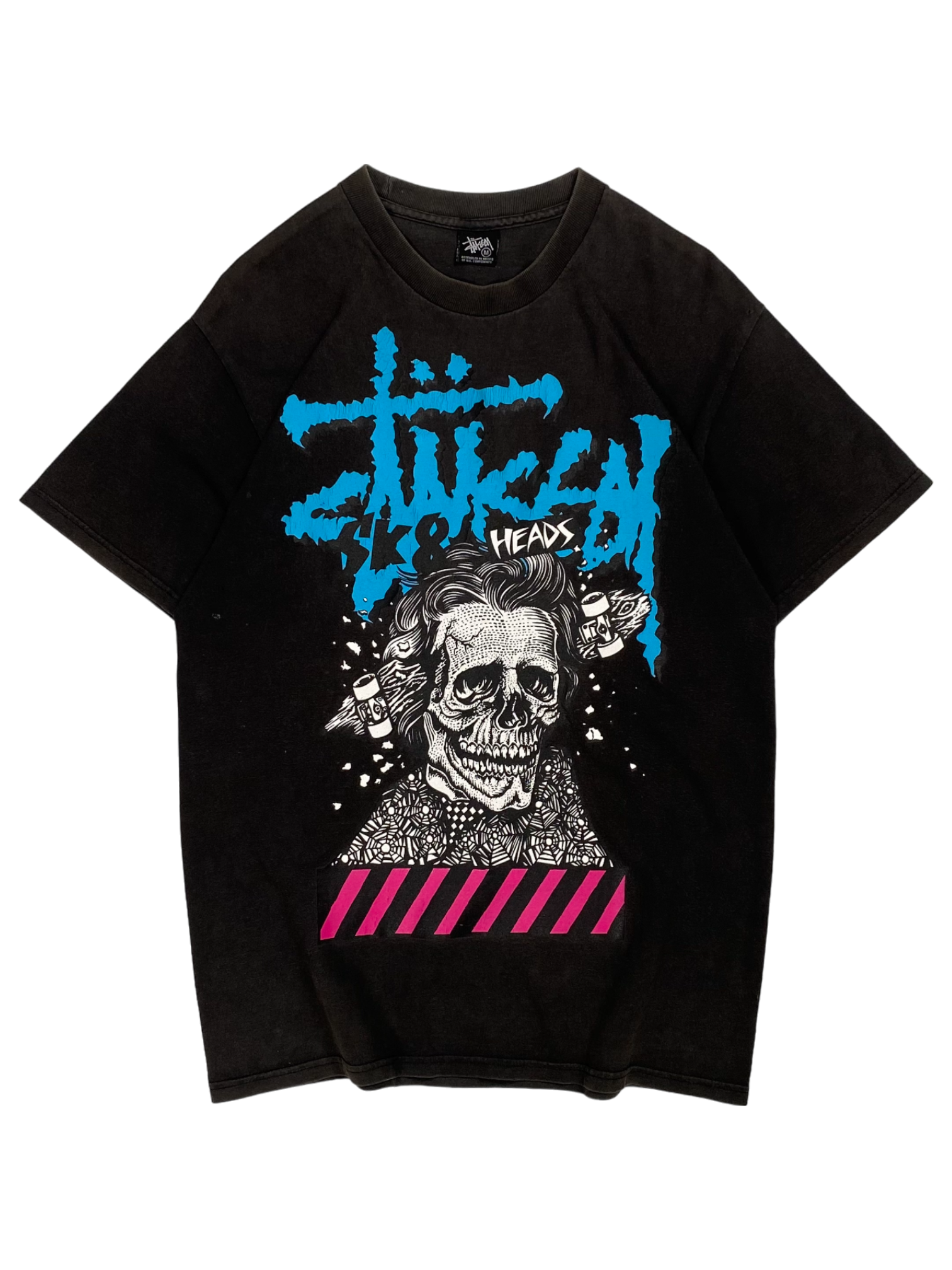 Stussy Vintage Black SK8 Logo Tee