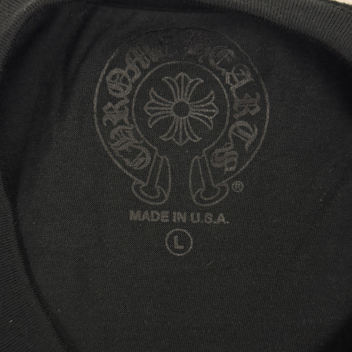 Chrome Hearts Black Floral Horseshoe Longsleeve