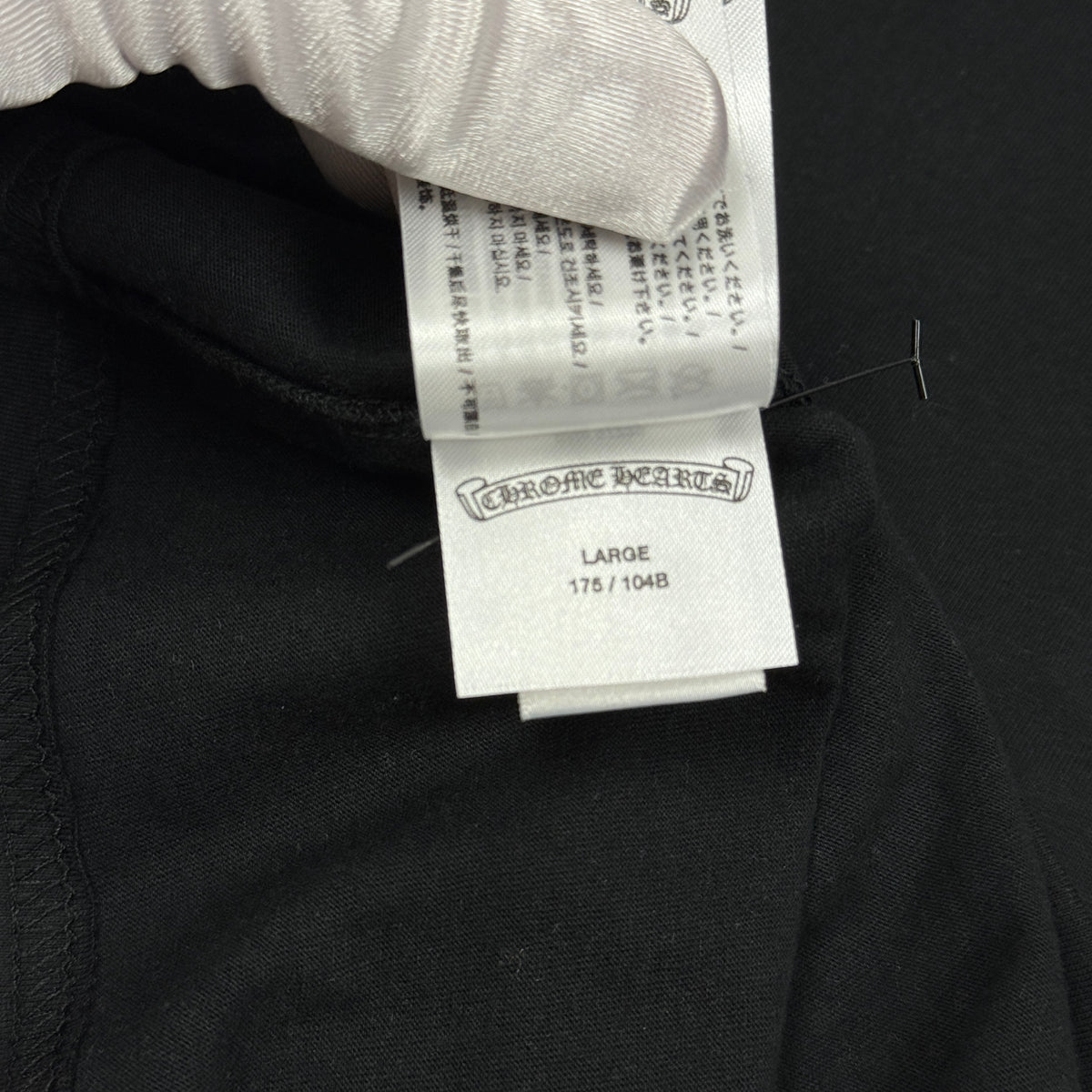 Chrome Hearts Black Floral Horseshoe Longsleeve