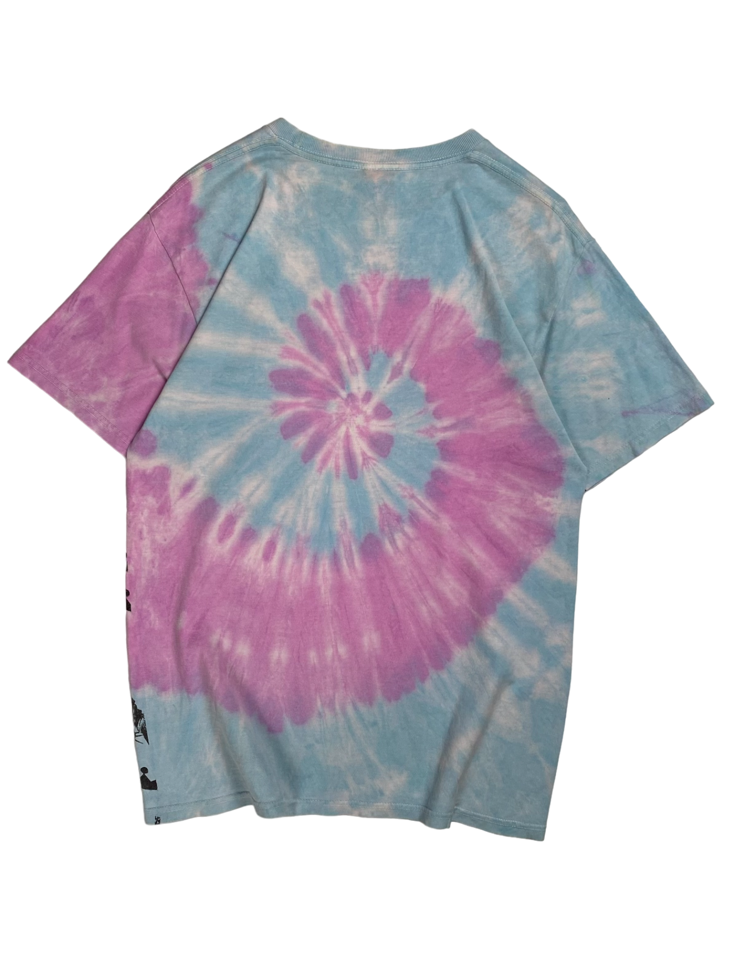Stussy Vintage Pink Blue Tye Dye Tee