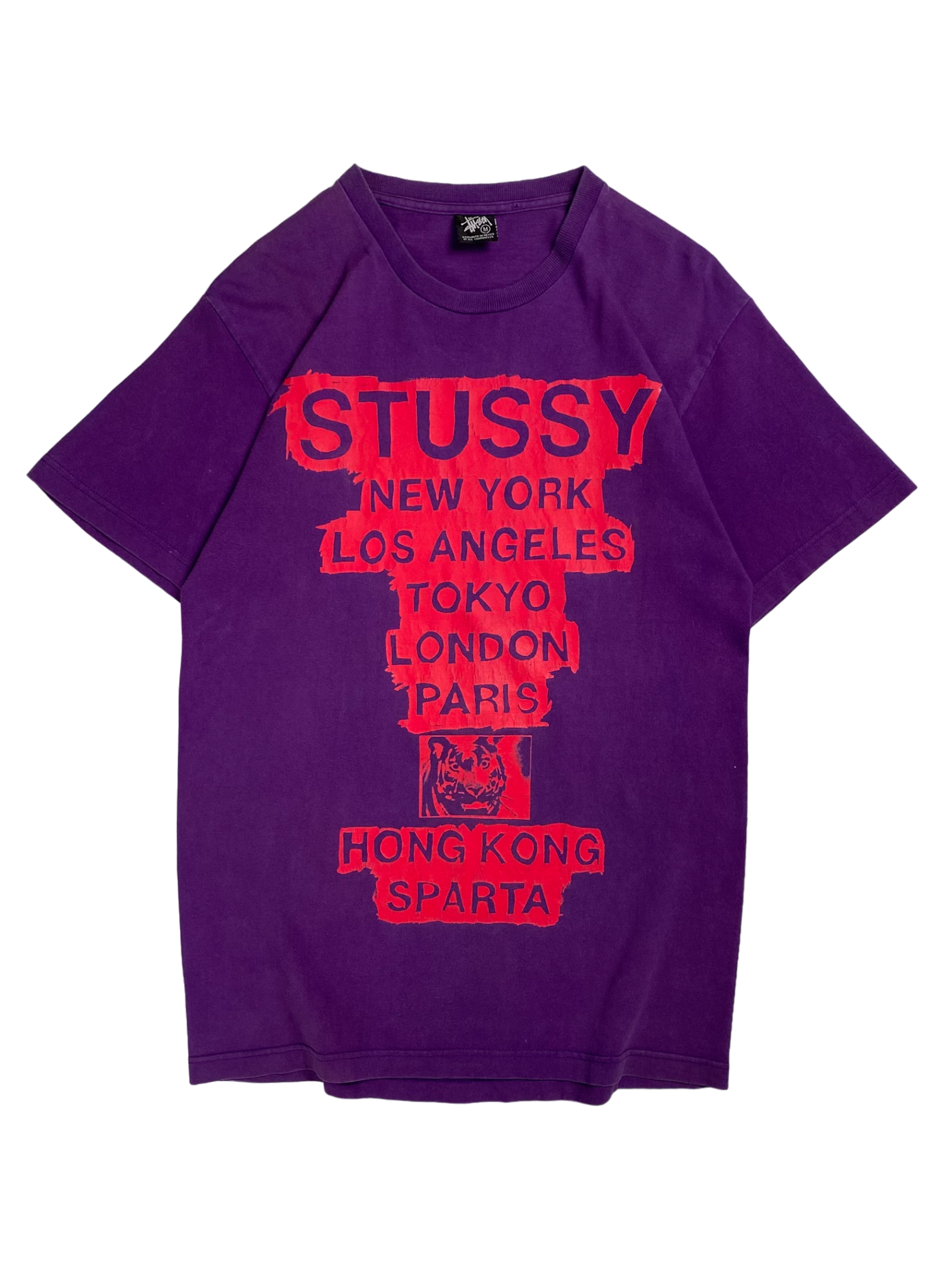 Stussy Vintage Purple Pink Tee