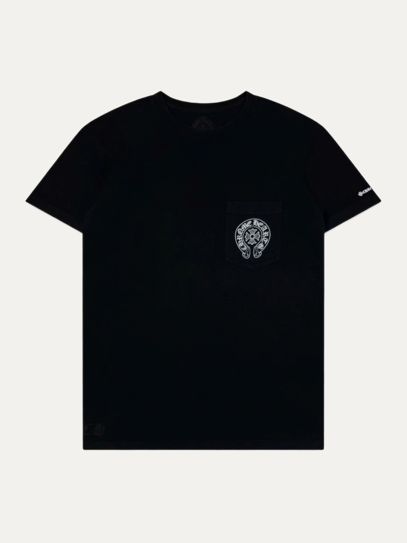 Chrome Hearts Black Horseshoe Logo Tee