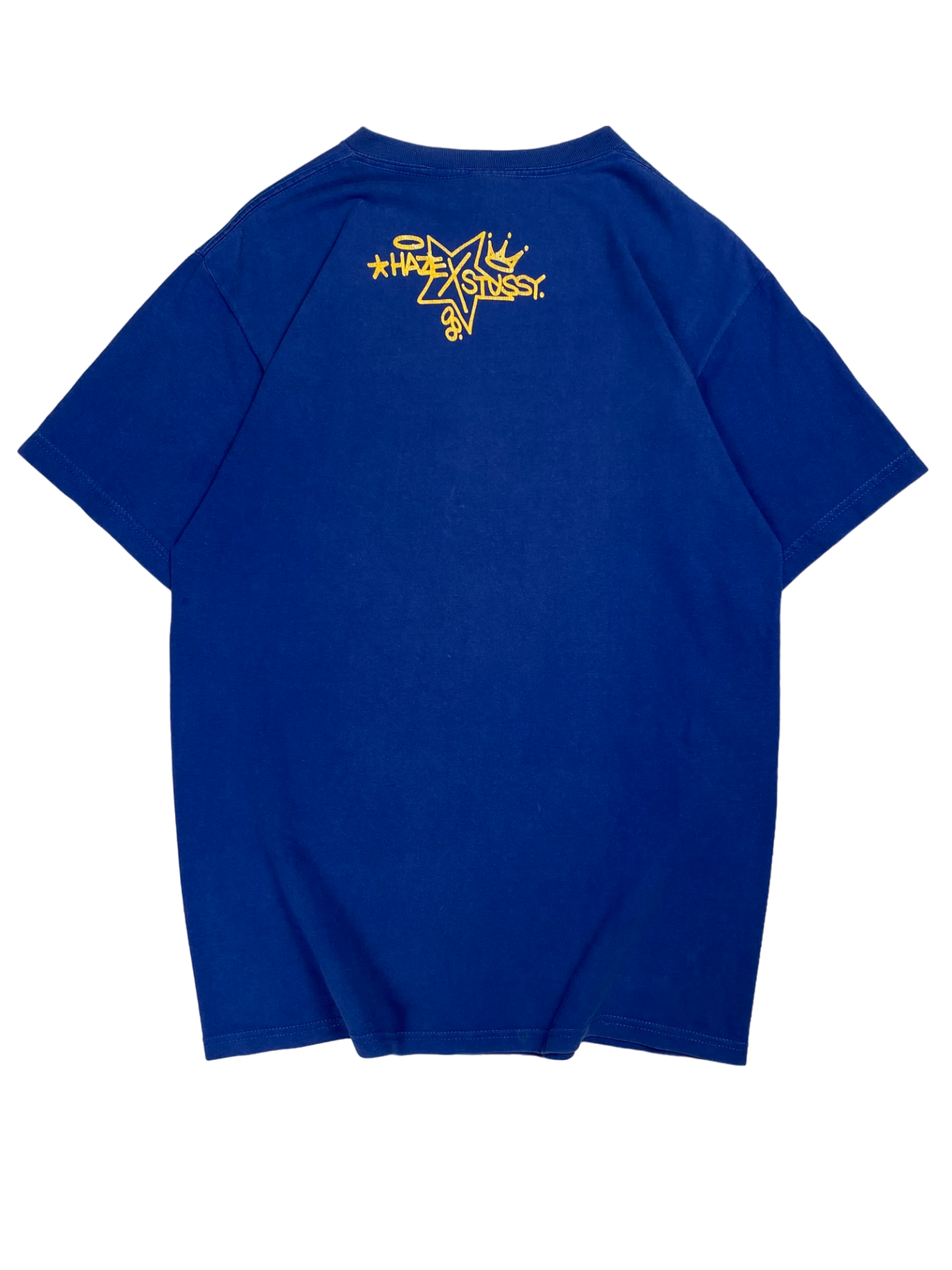 Stussy Vintage Yellow Blue Tee