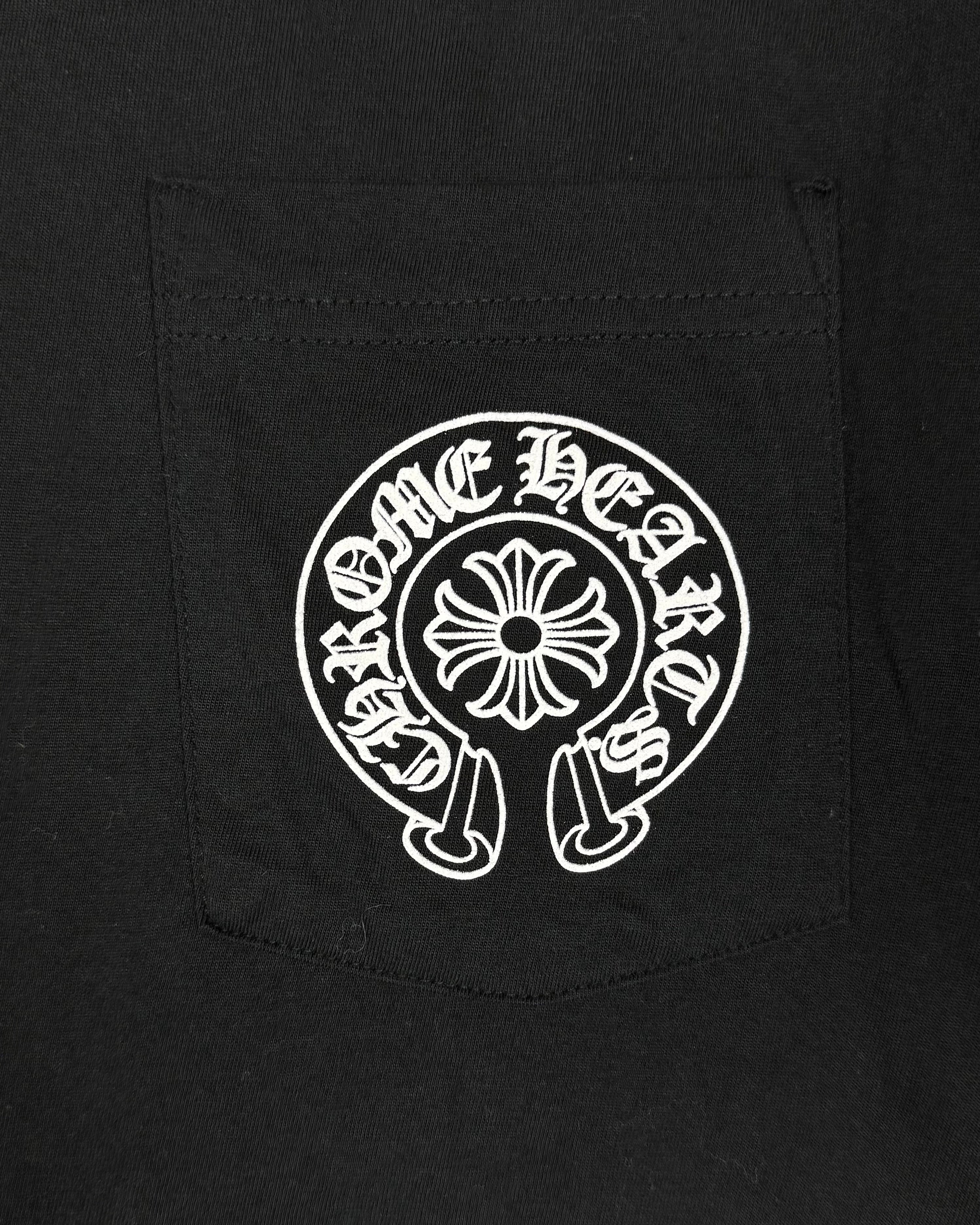 Chrome Hearts Black Horseshoe Logo Tee