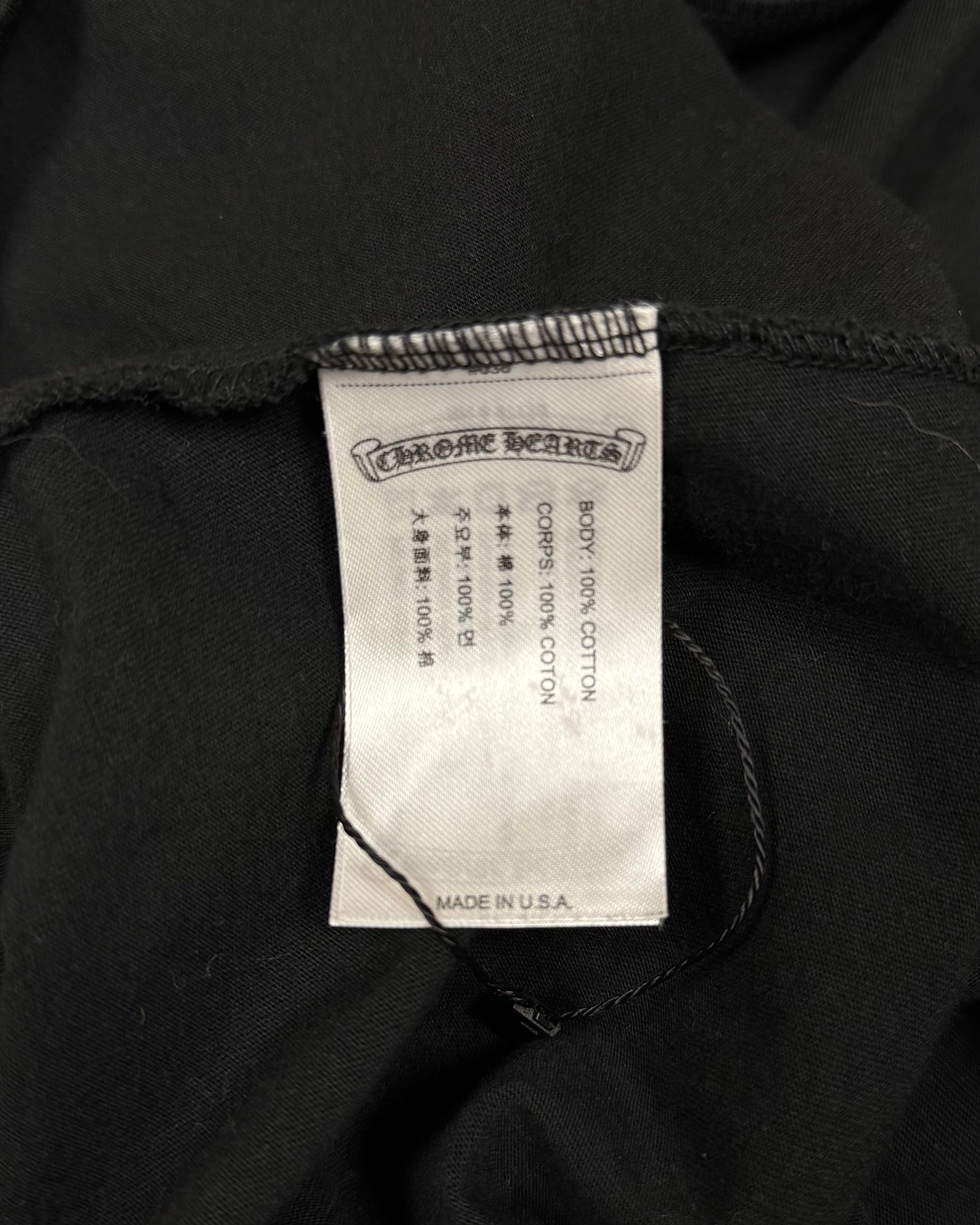 Chrome Hearts Black Horseshoe Logo Tee