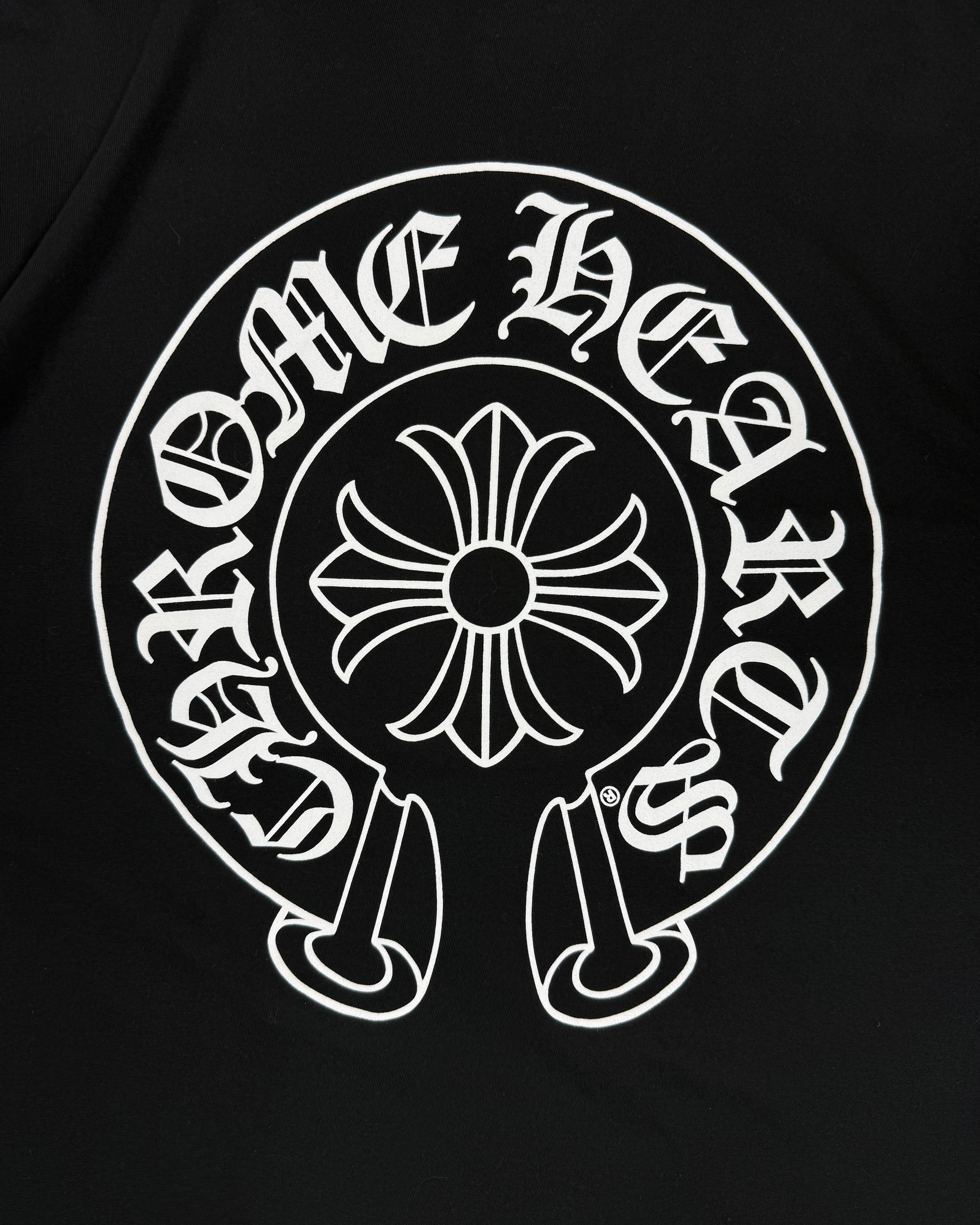 Chrome Hearts Black Horseshoe Logo Tee