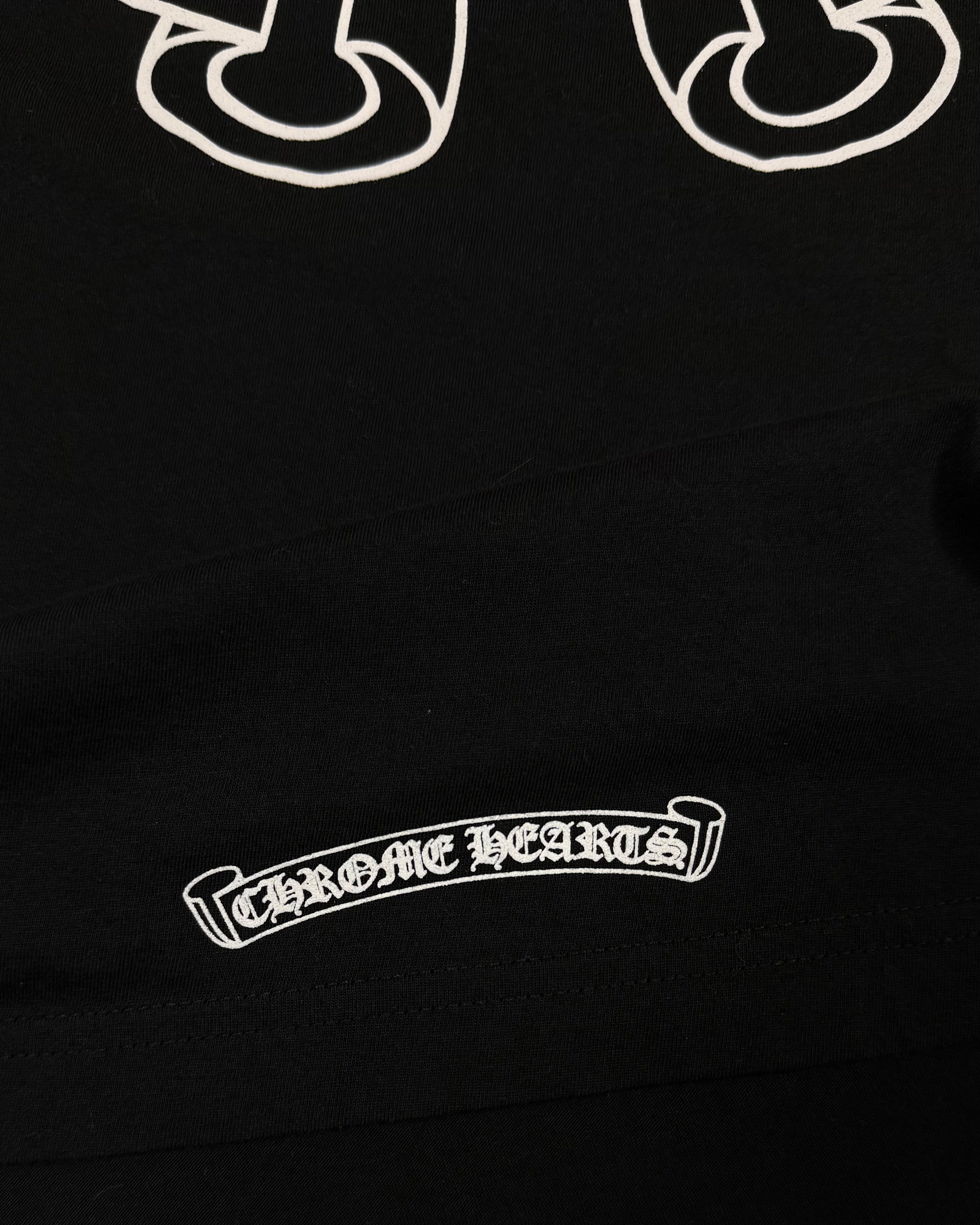 Chrome Hearts Black Horseshoe Logo Tee