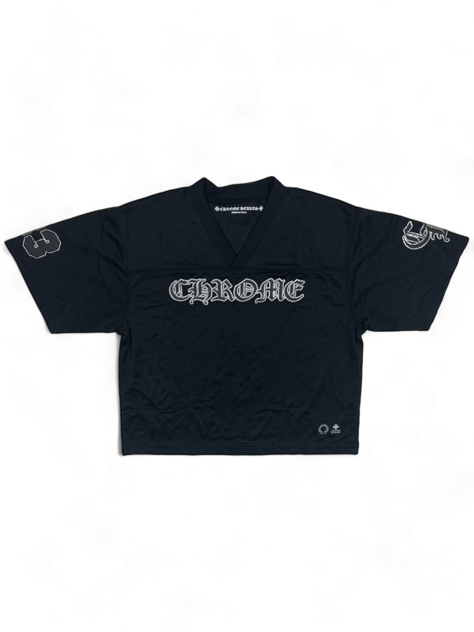 Chrome Hearts Black Mesh Stadium Football Jersey