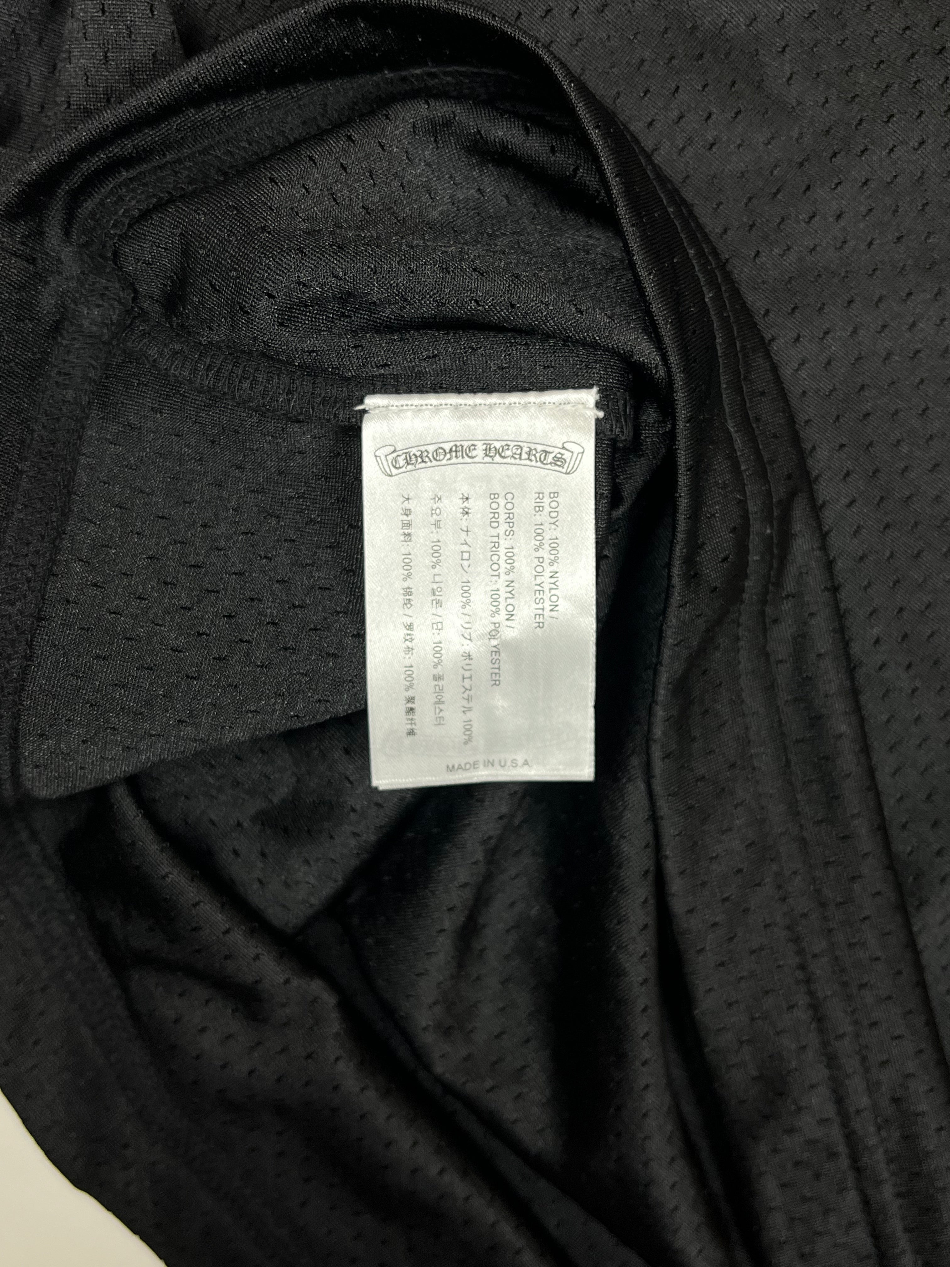 Chrome Hearts Black Mesh Stadium Football Jersey