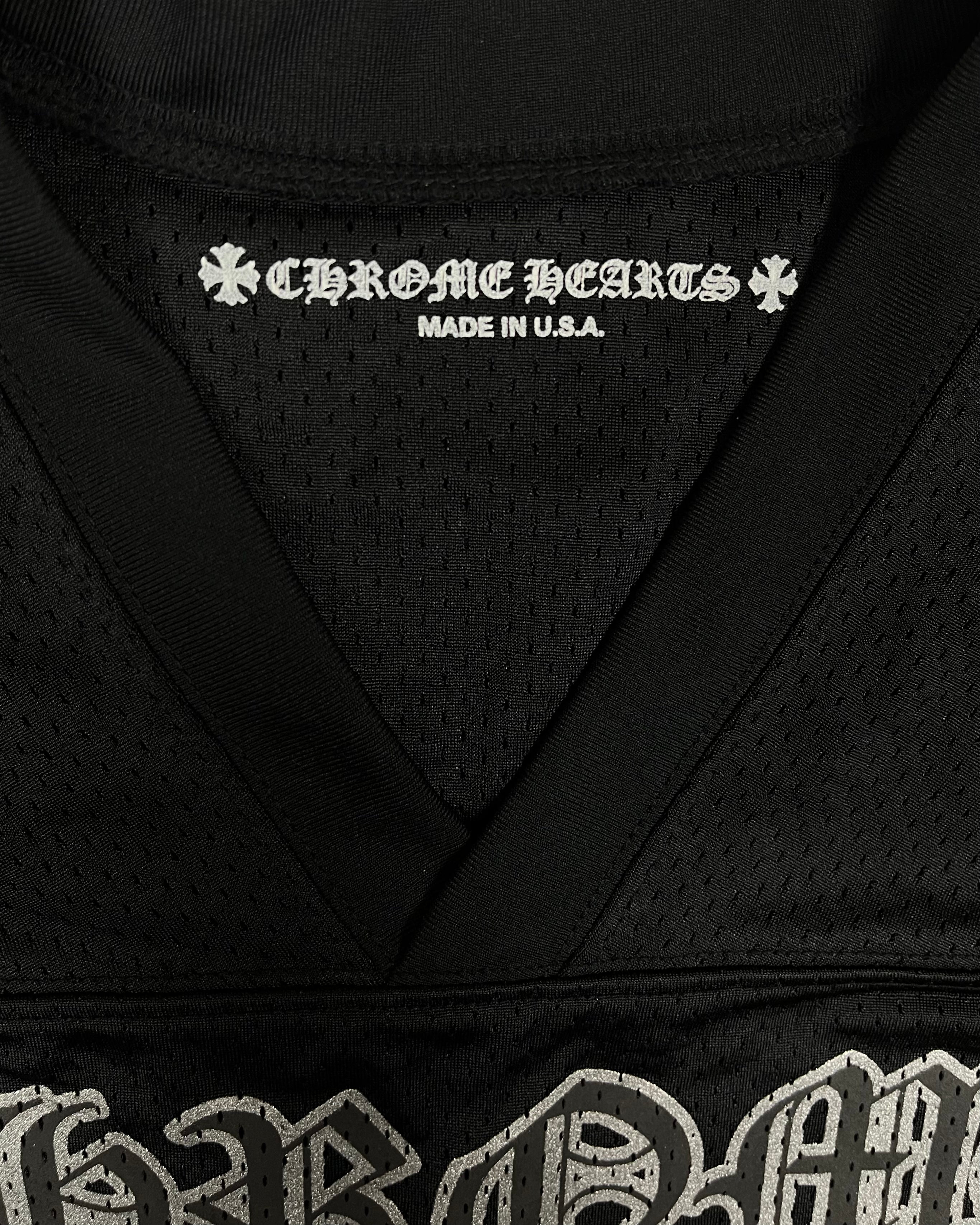 Chrome Hearts Black Mesh Stadium Football Jersey