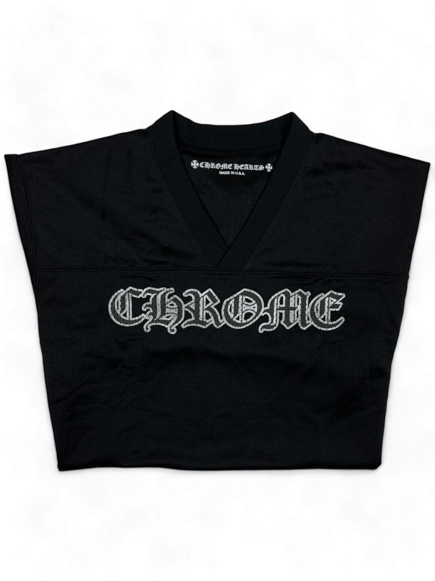 Chrome Hearts Black Mesh Stadium Football Jersey