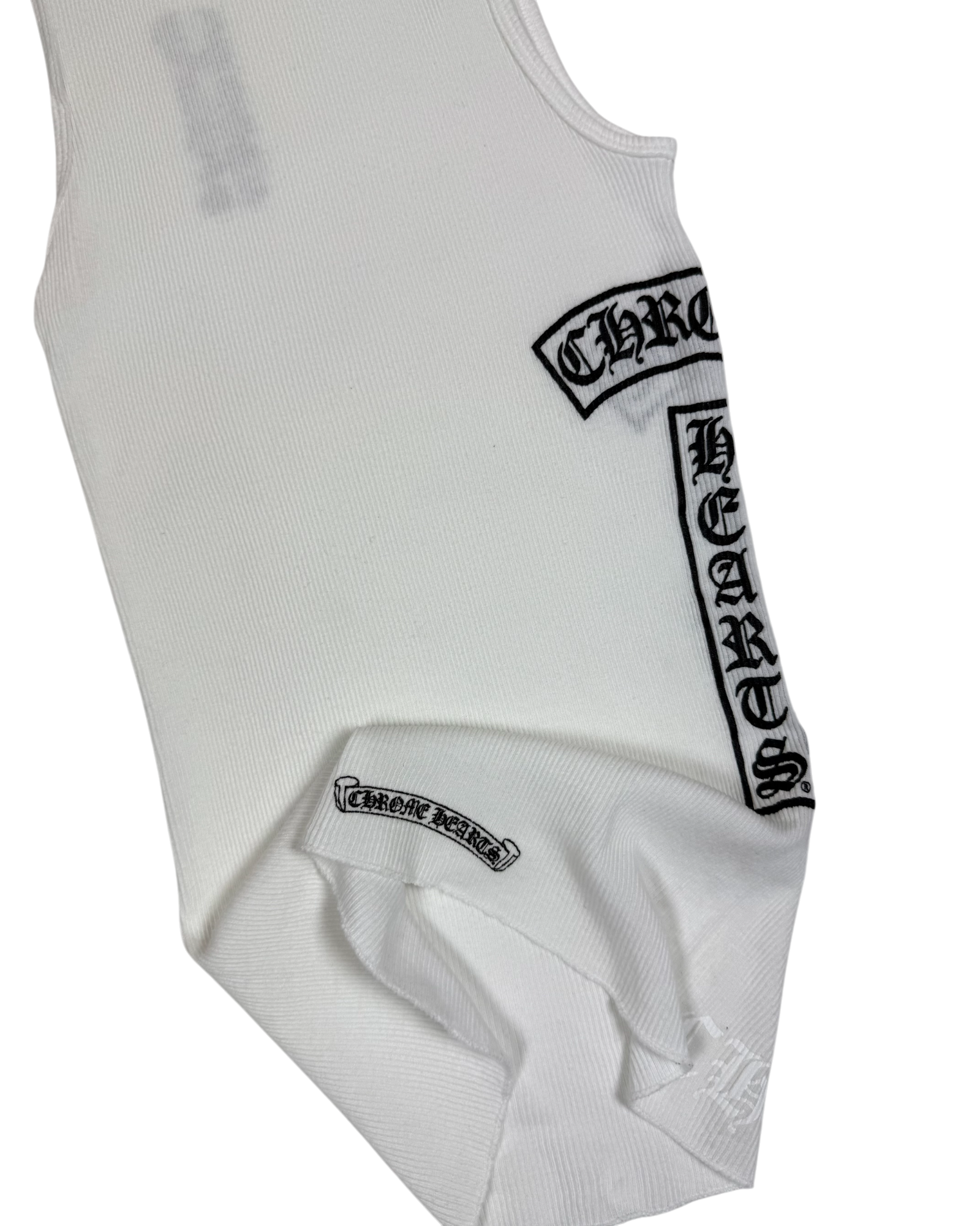 Chrome Hearts T-Bar White Tank Top