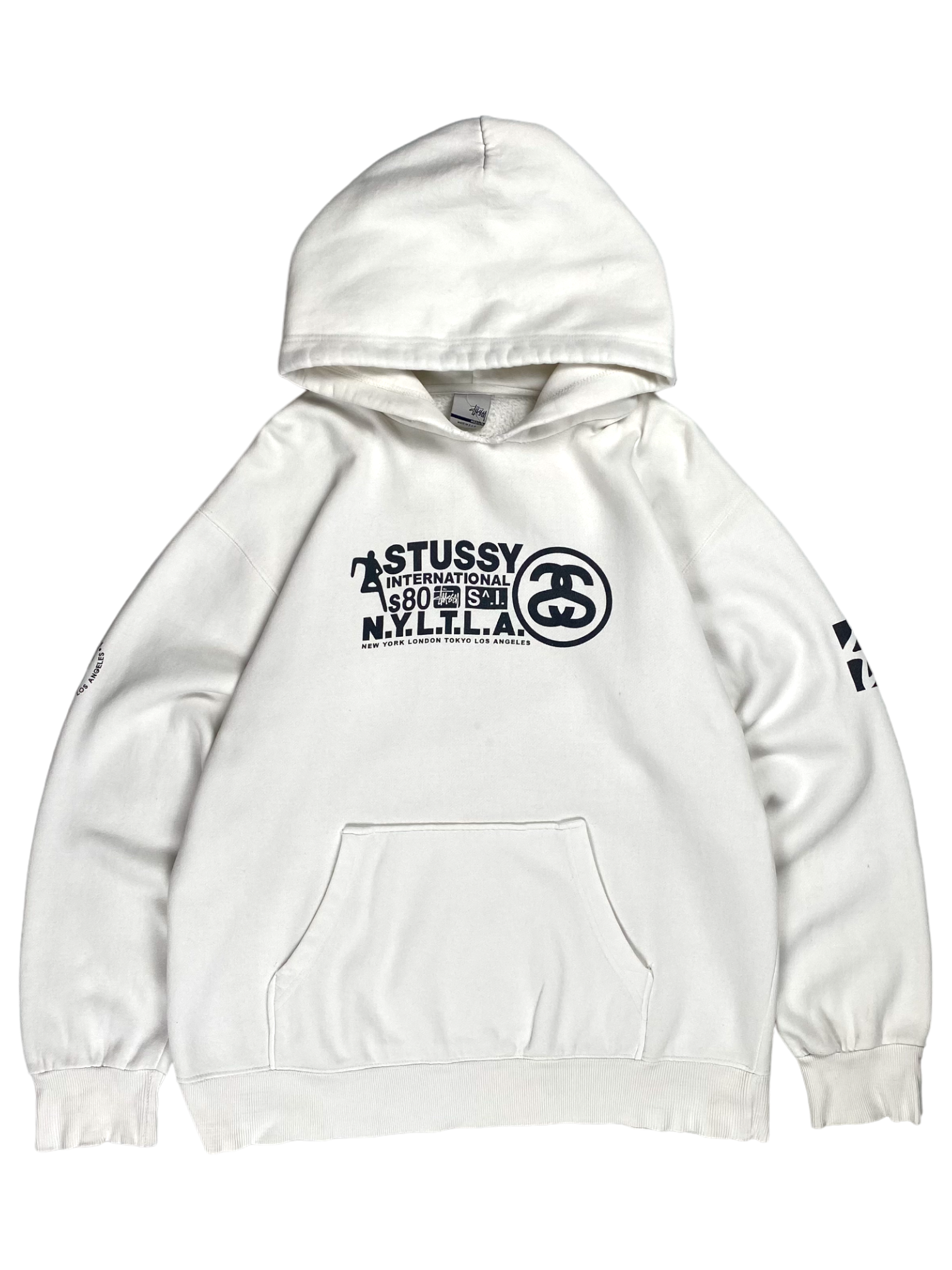Stussy White NYTLA Hoodie