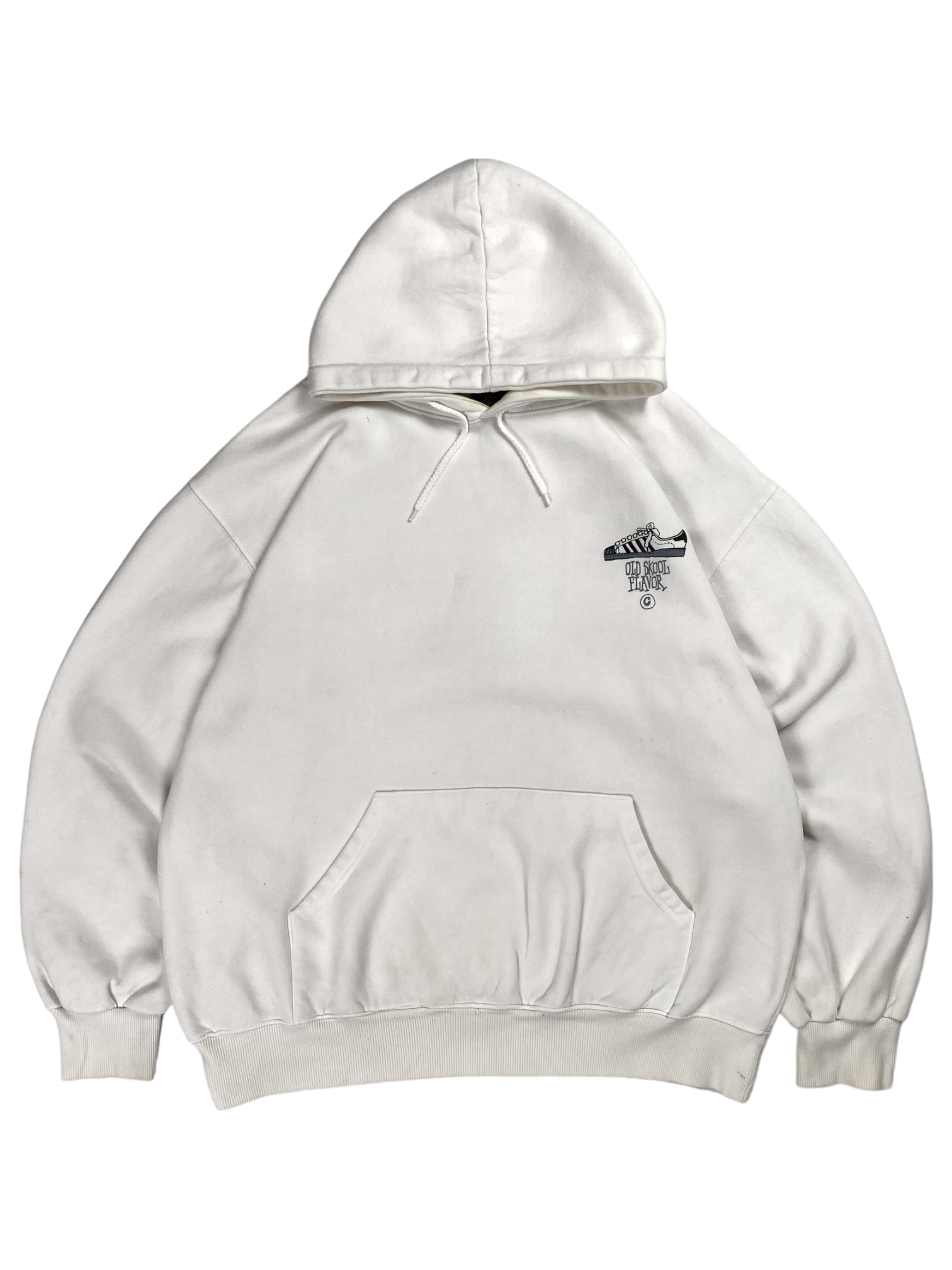 Stüssy White Old Skool Flavour Hoodie