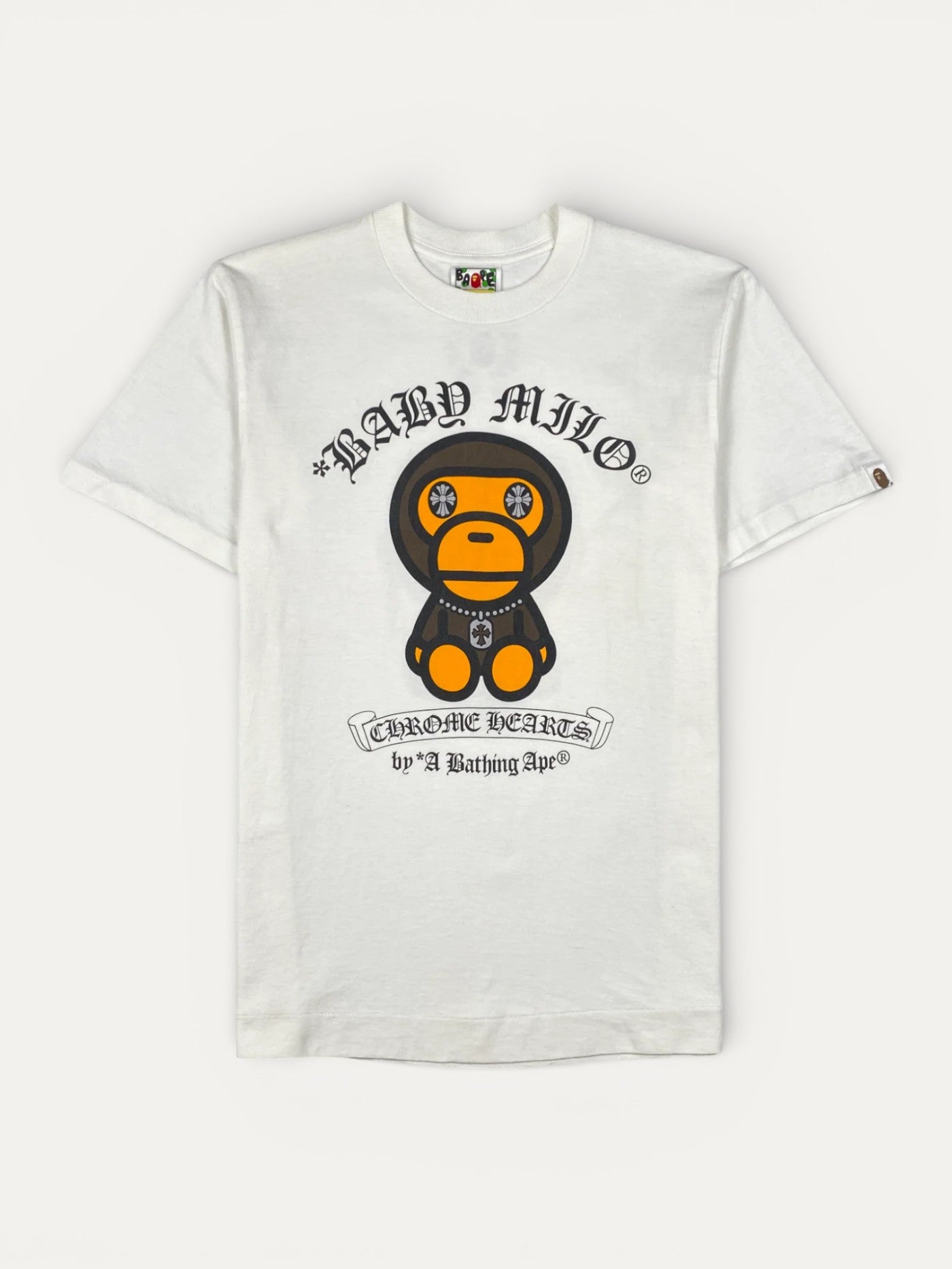 Chrome Hearts Bape Baby Milo White Tee