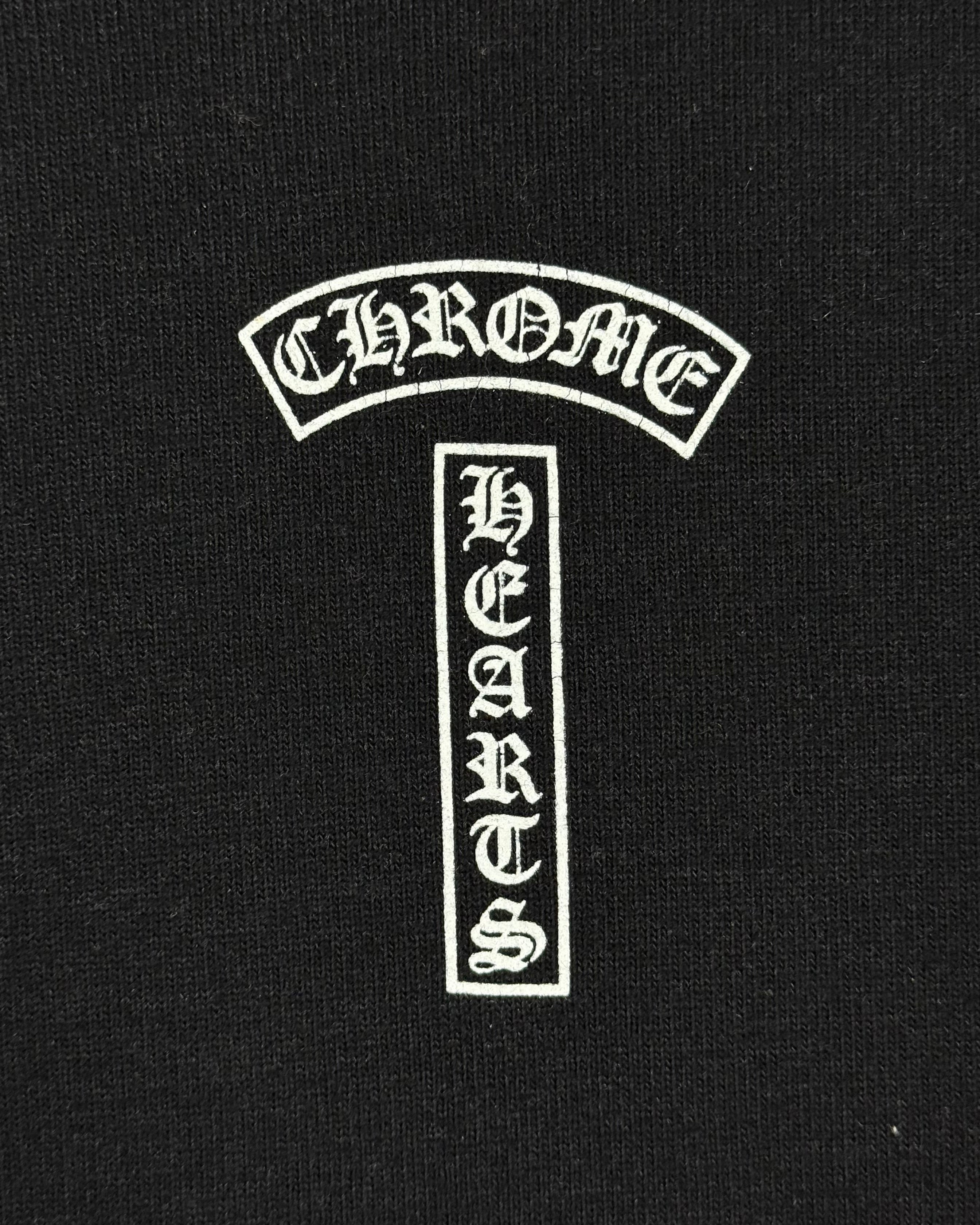 Chrome Hearts Black Horseshoe Logo Crewneck