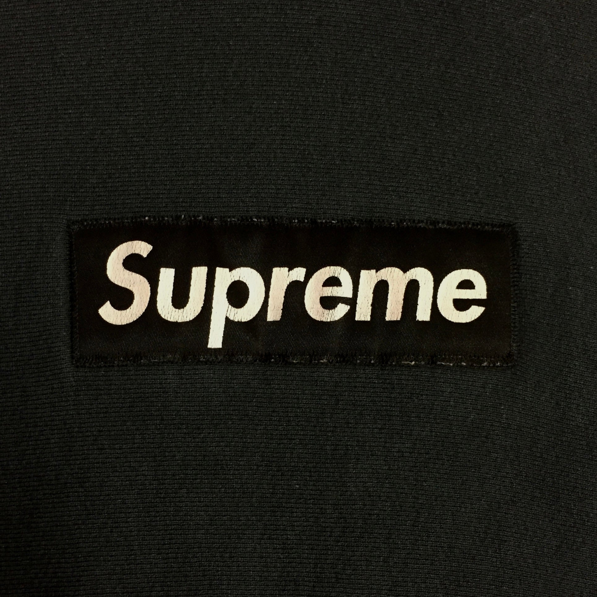 1995 Supreme Navy Nylon Box Logo Hoodie