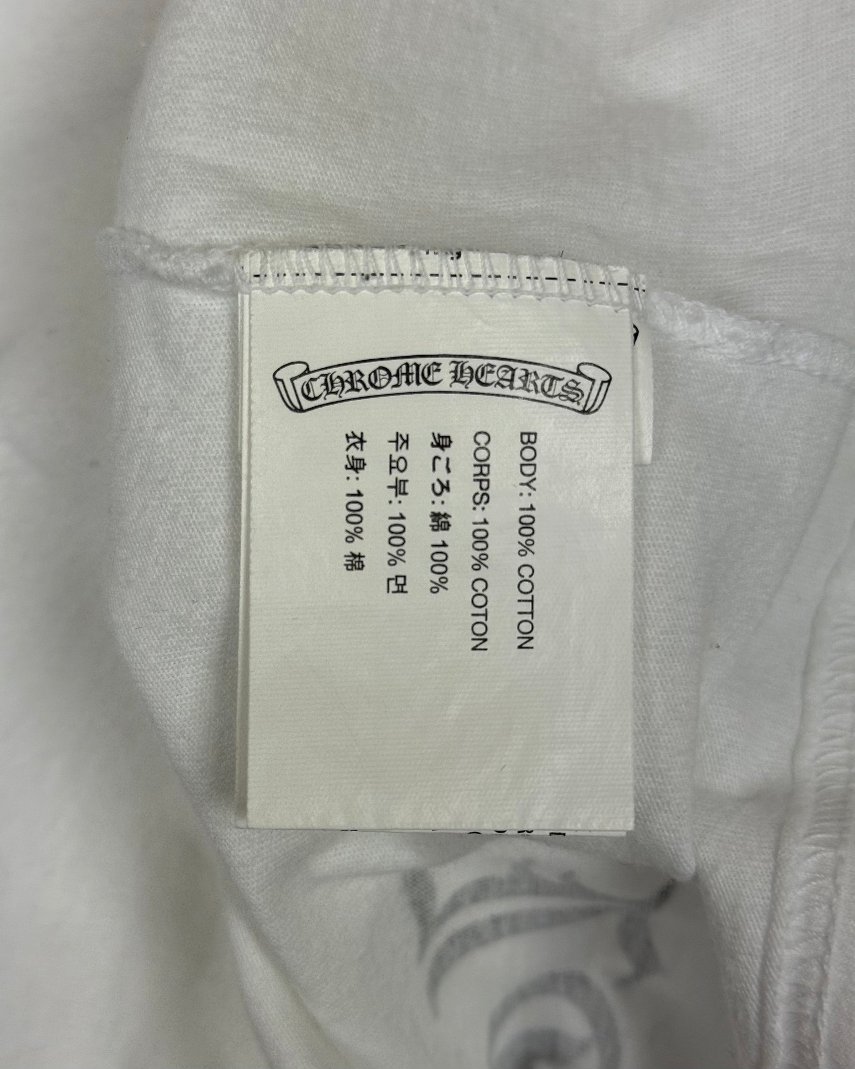Chrome Hearts Los Angeles Exclusive White Horseshoe Longsleeve