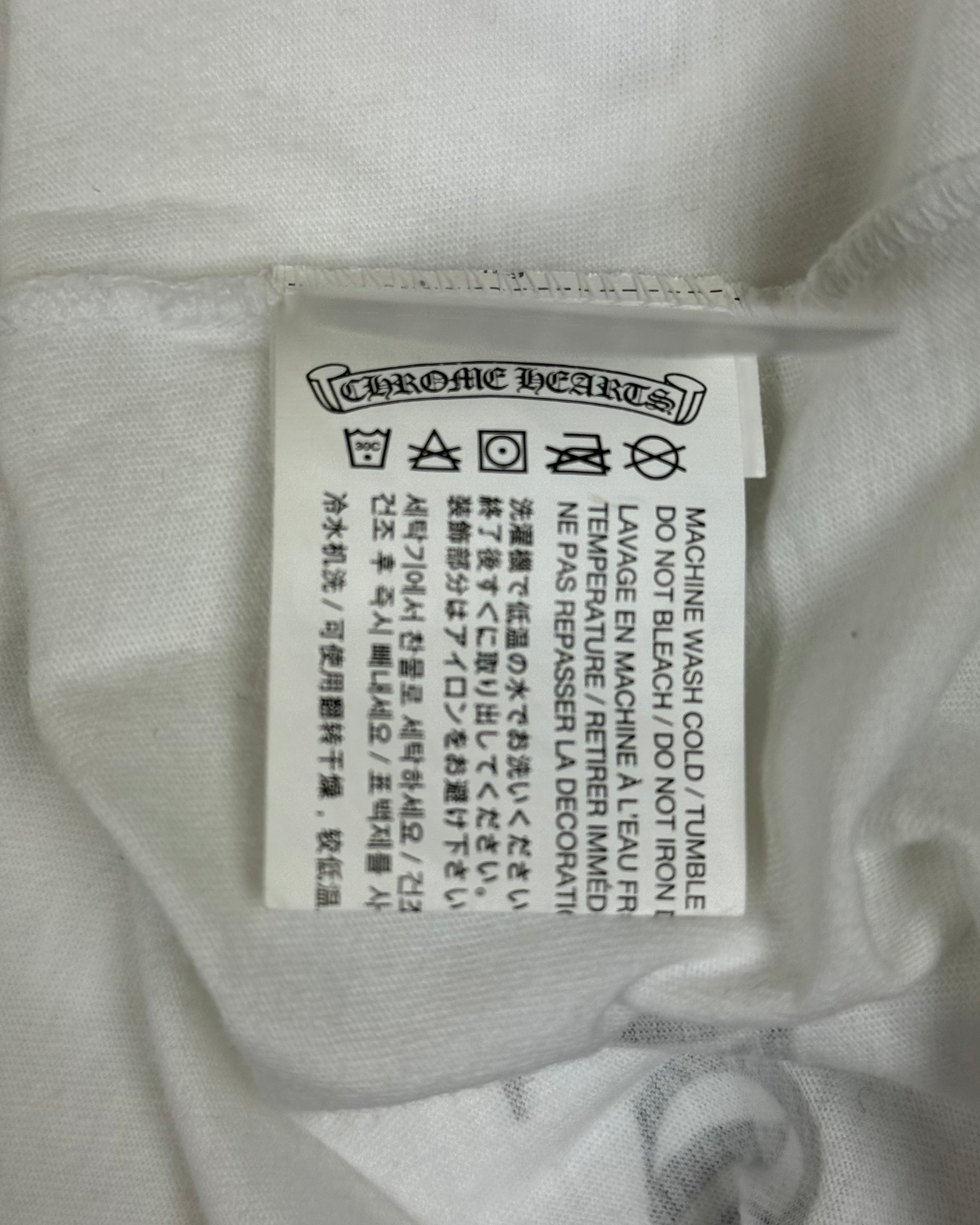 Chrome Hearts Los Angeles Exclusive White Horseshoe Longsleeve