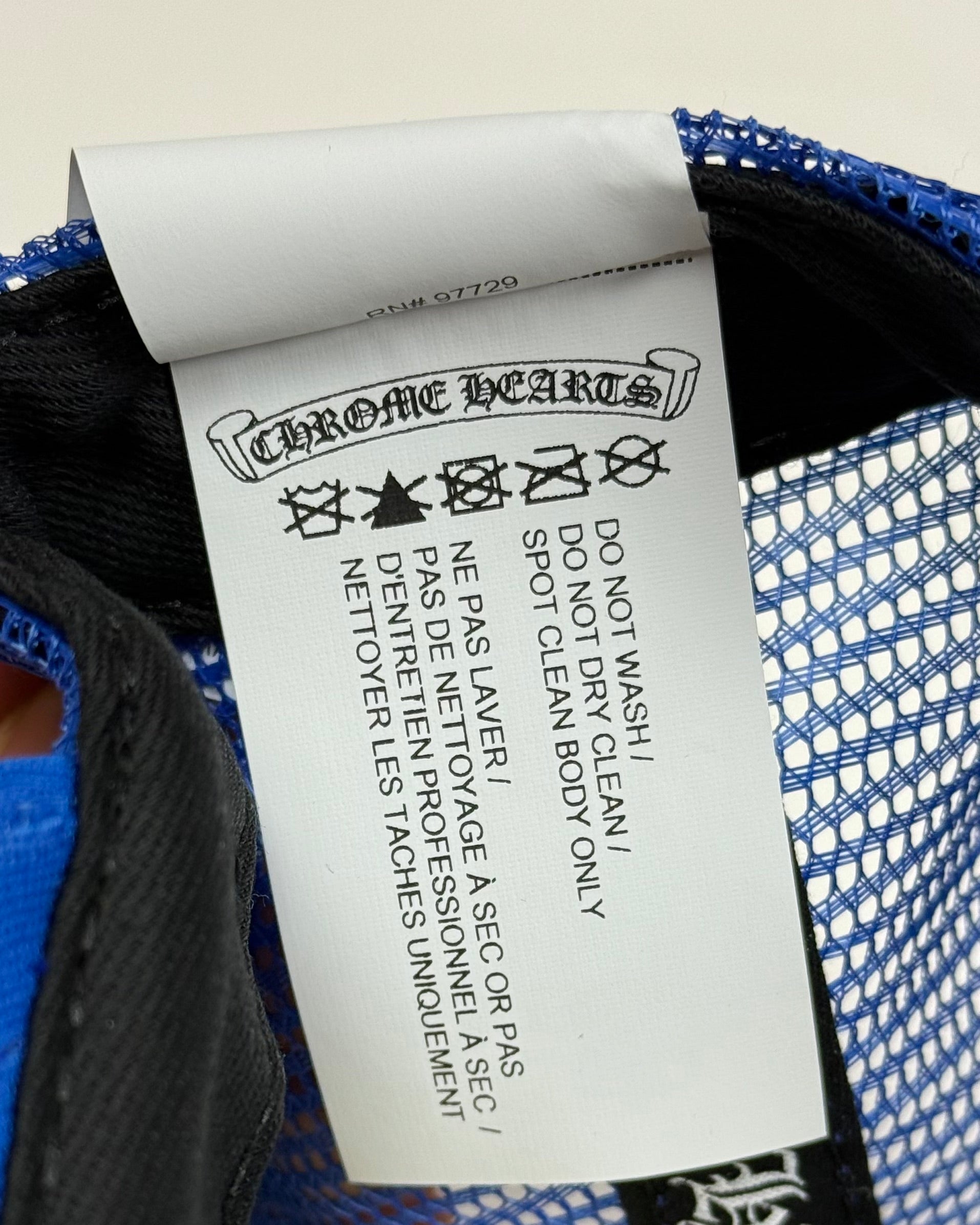 Chrome Hearts Blue Red Eye Chart Cap