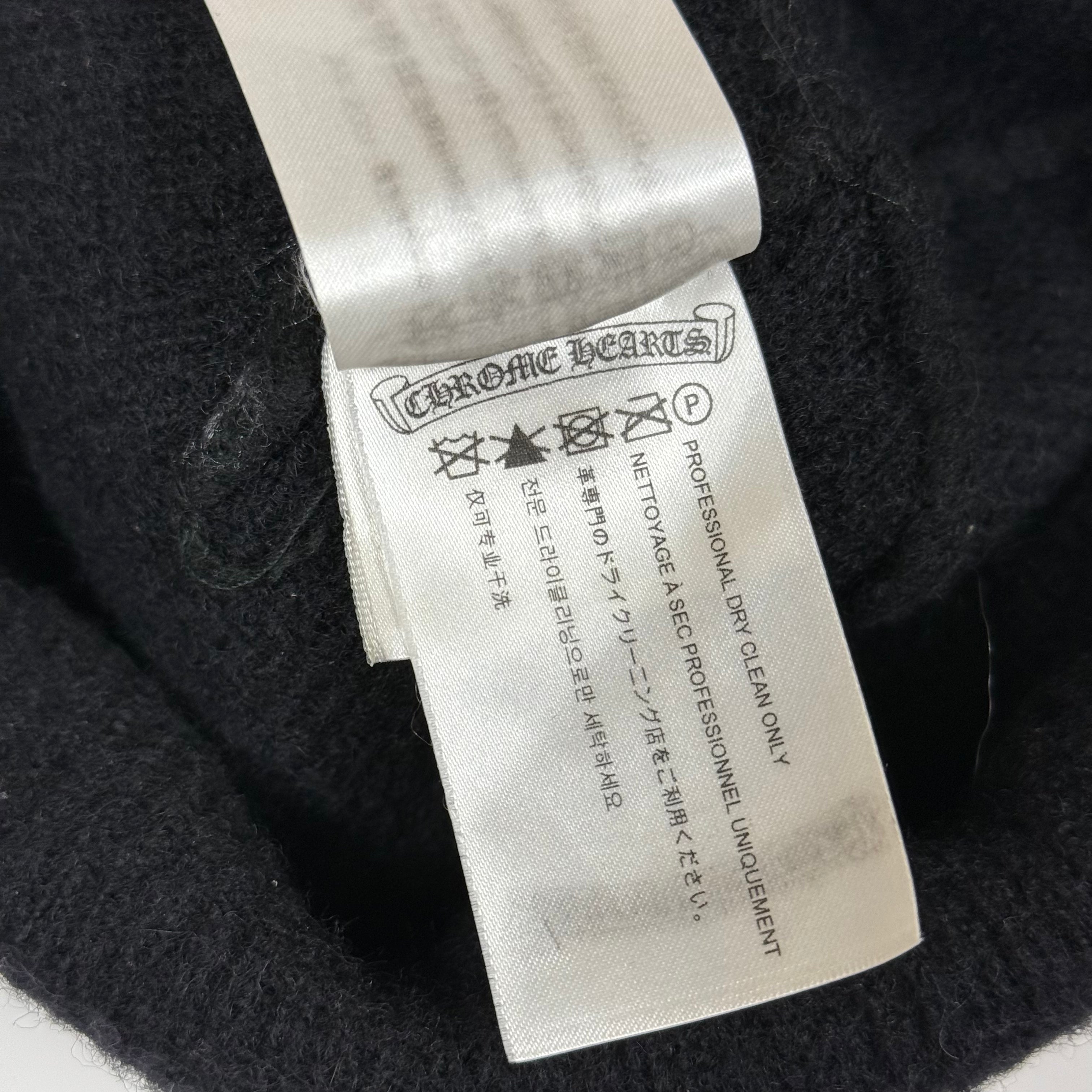 Chrome Hearts Wool Horseshoe Logo Beanie Black