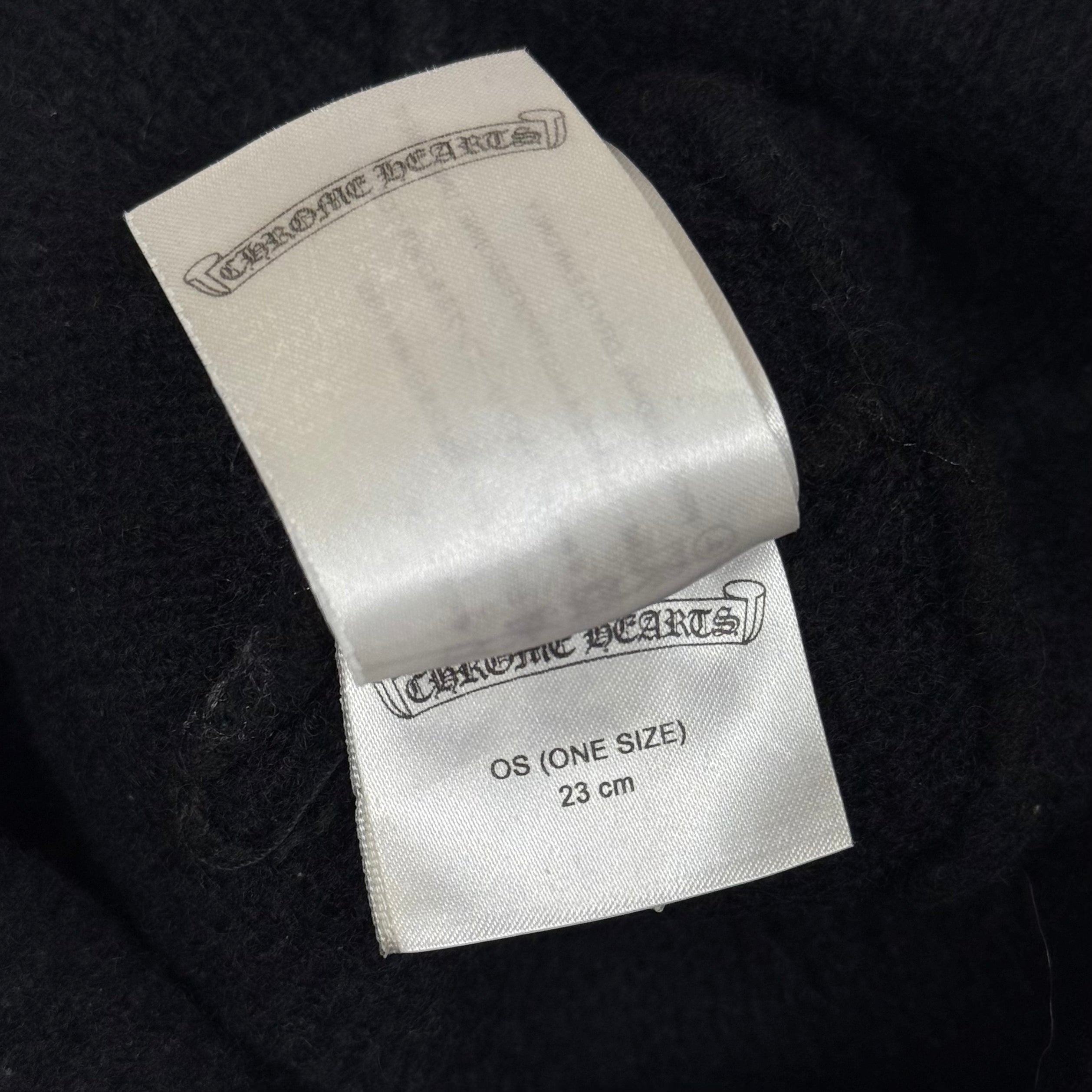 Chrome Hearts Wool Horseshoe Logo Beanie Black