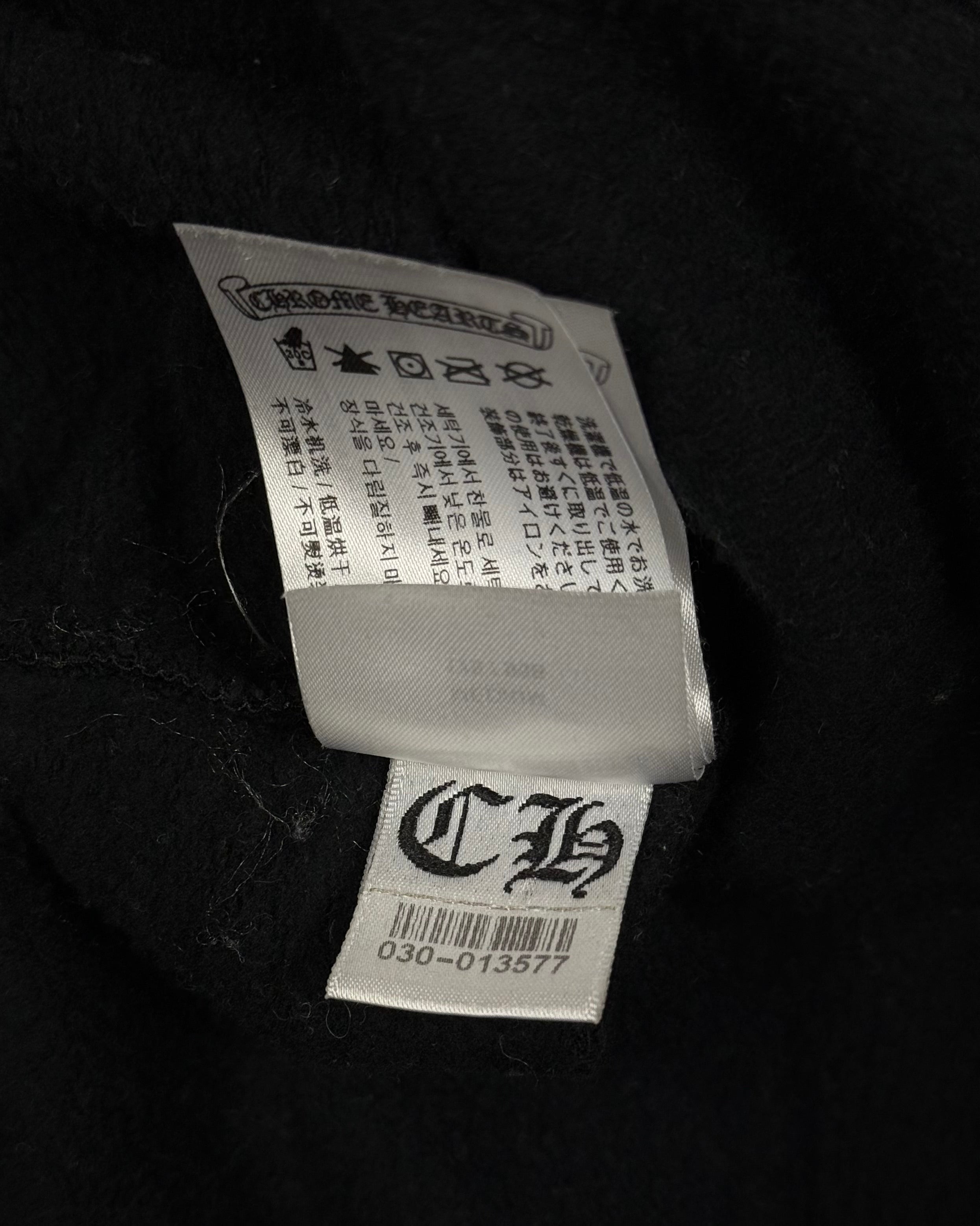 Chrome Hearts St. Barth Exclusive Black Zip Up Hoodie