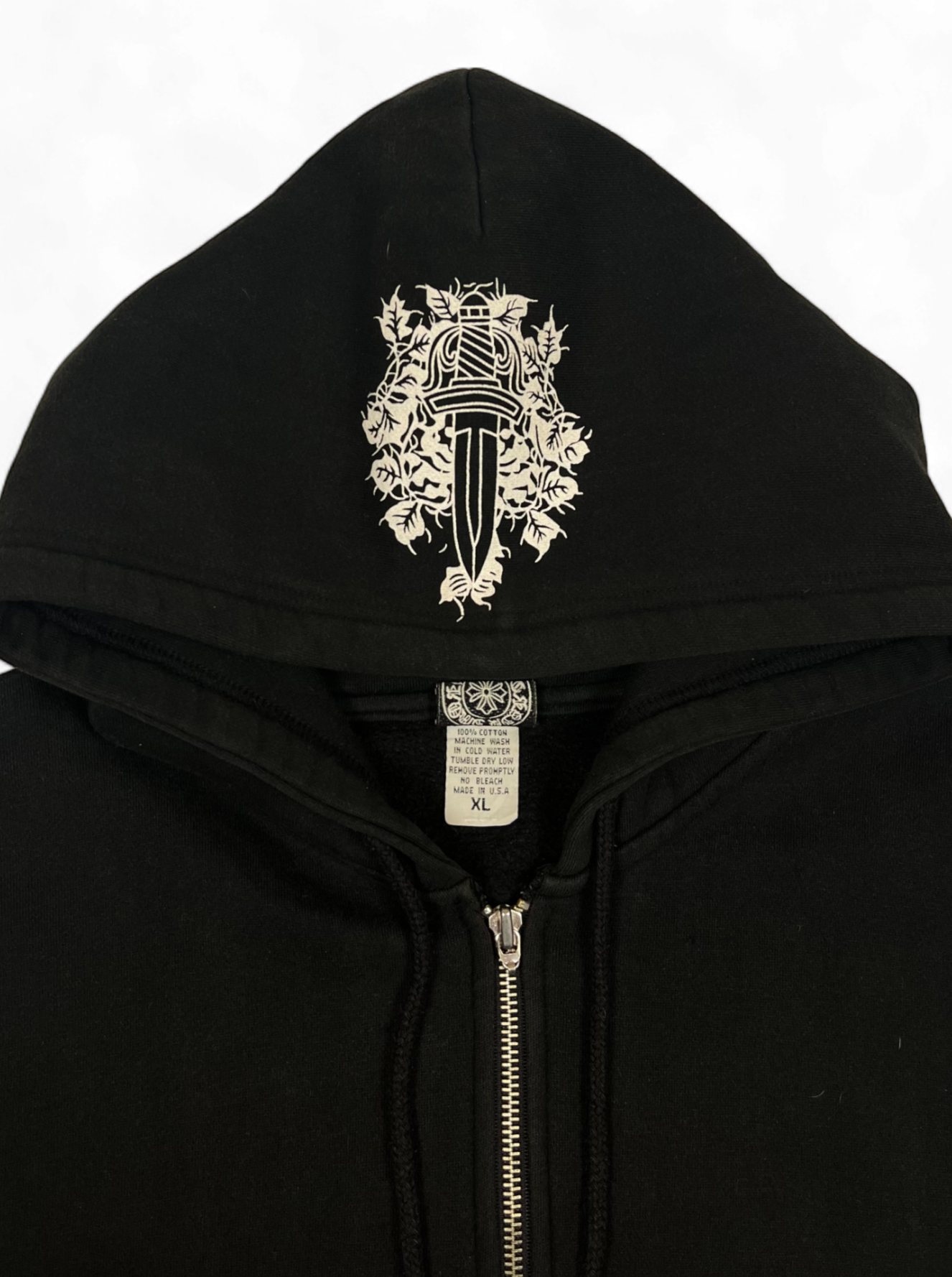 Chrome Hearts Black Dagger Logo Hoodie