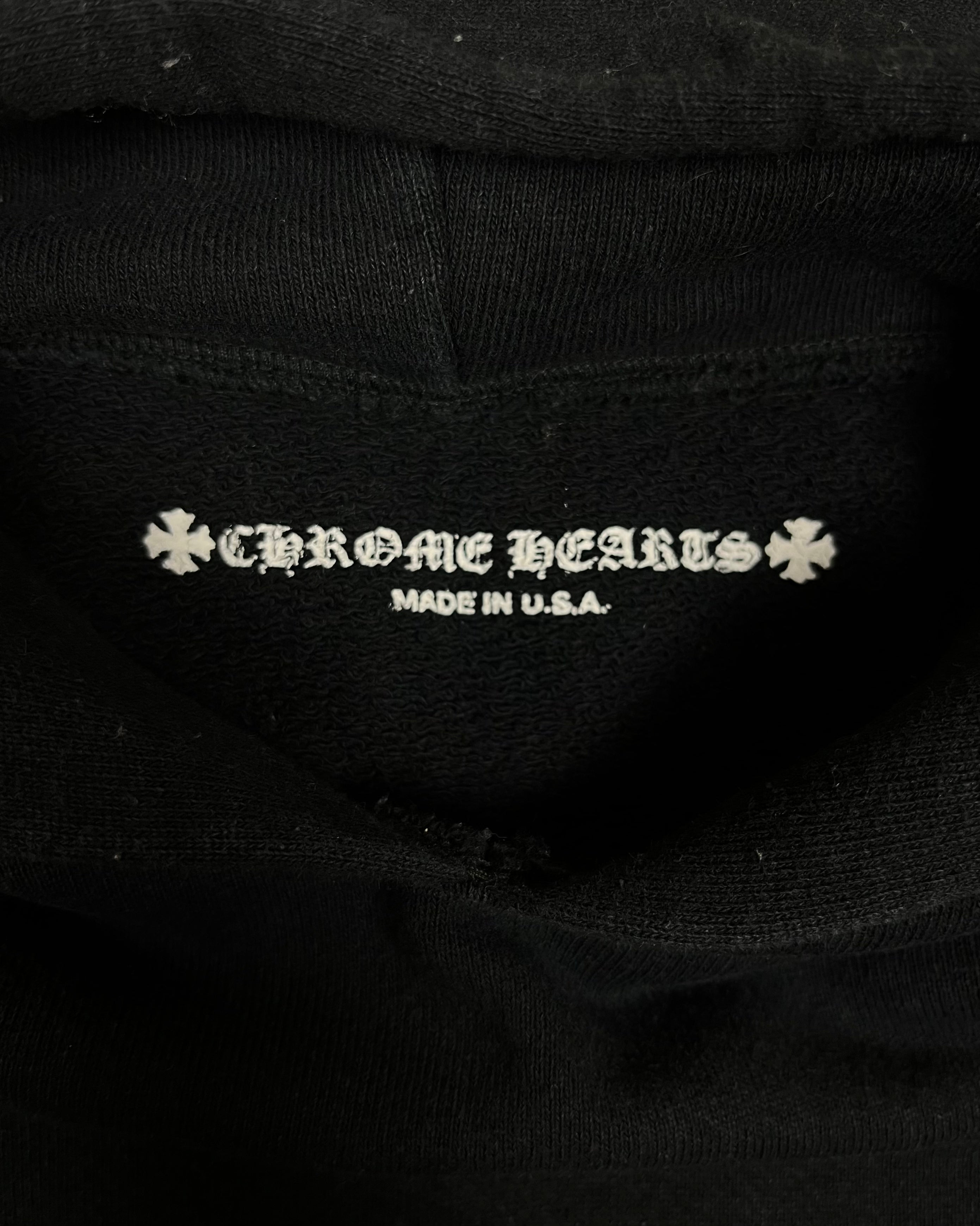 Chrome Hearts Matty Boy Flower Chomper Black Hoodie