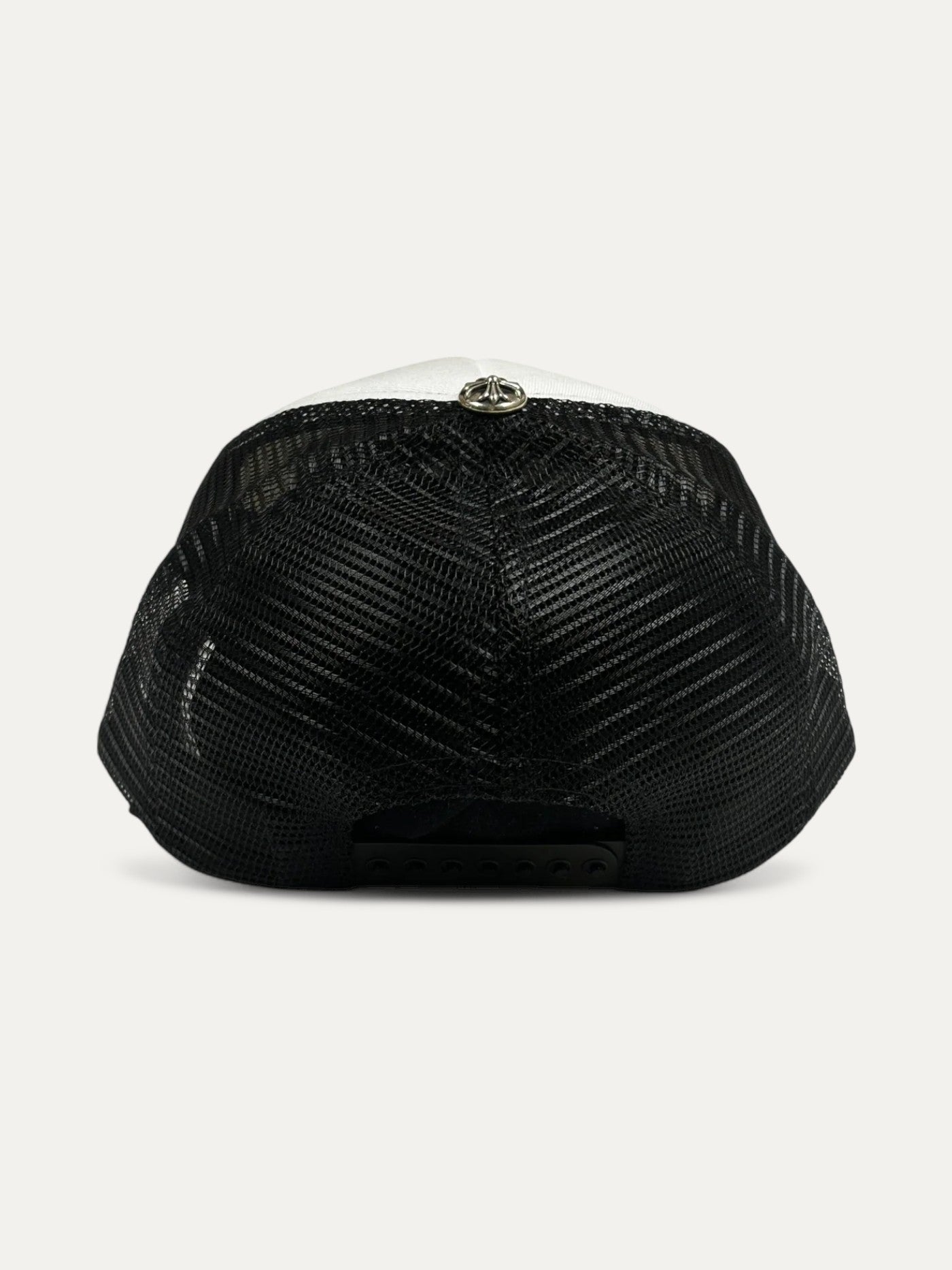 Chrome Hearts CH Hollywood Black White Trucker Cap