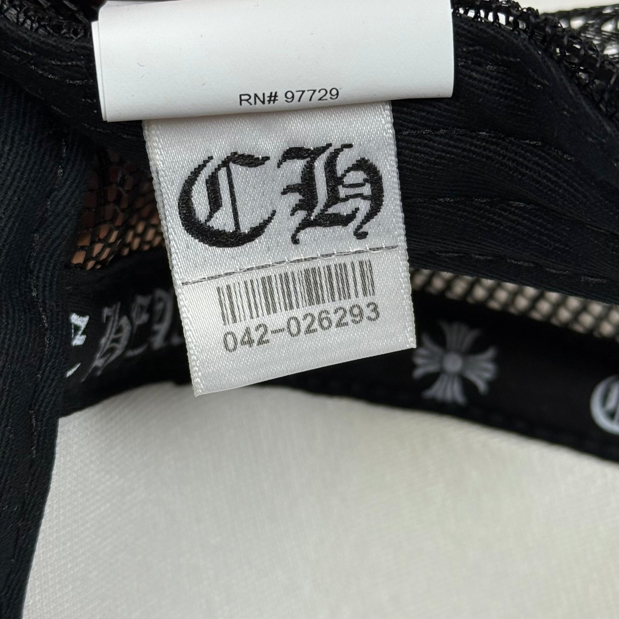 Chrome Hearts Red White Blue Leather Cemetery Cross Patch Cap