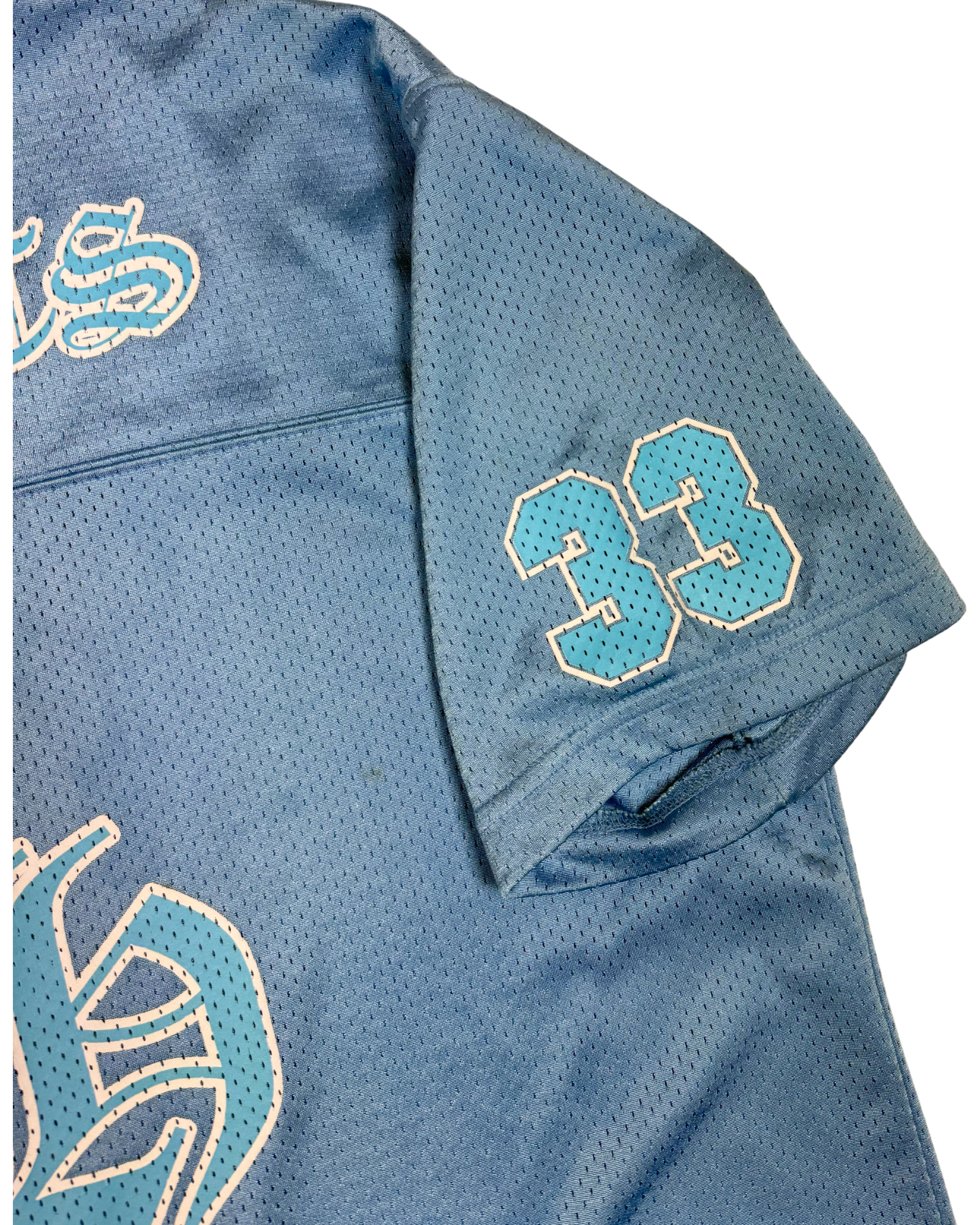 Chrome Hearts Baby Blue Mesh Stadium Football Jersey