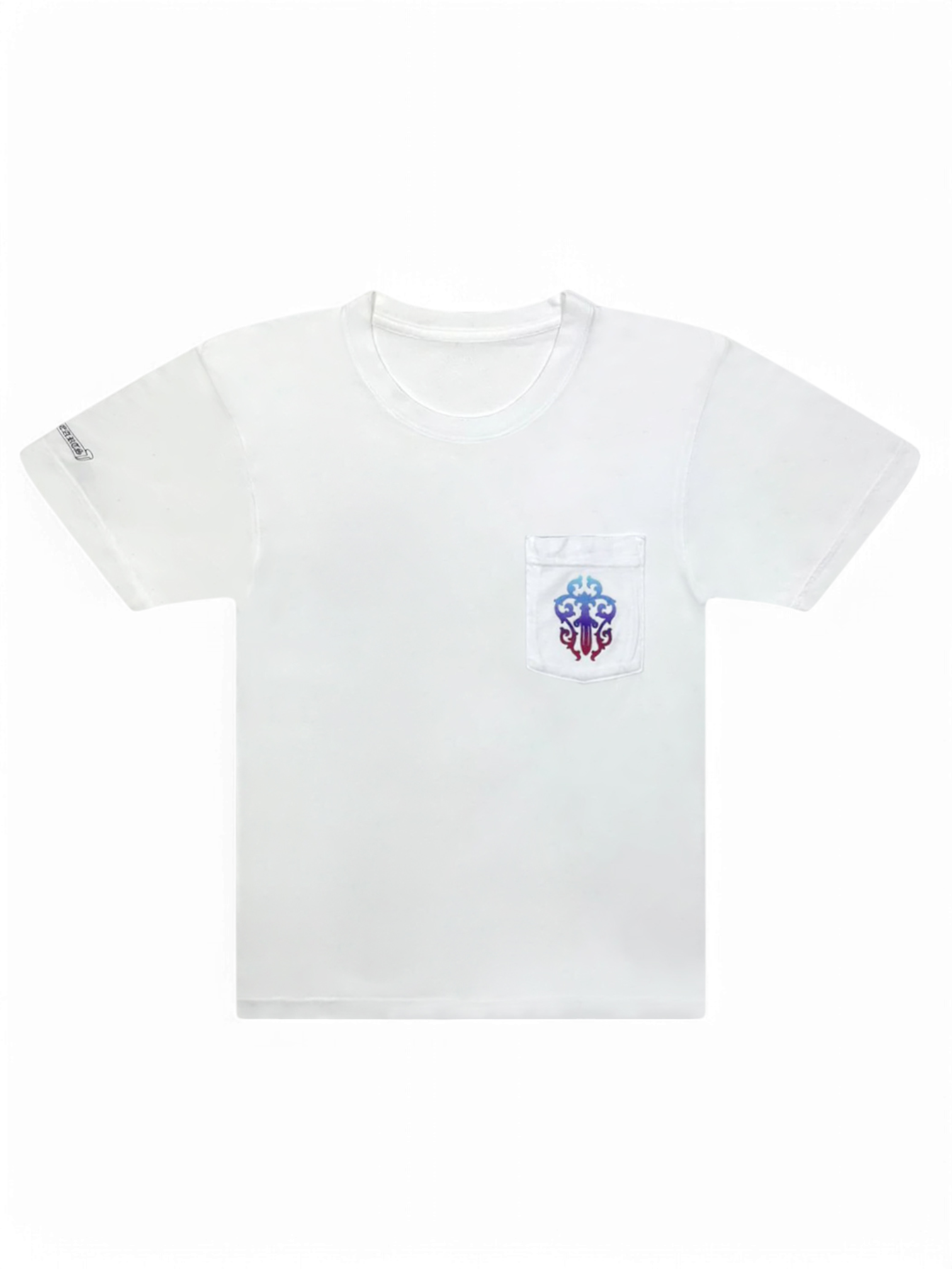 Chrome Hearts White Dagger Horseshoe Logo Tee