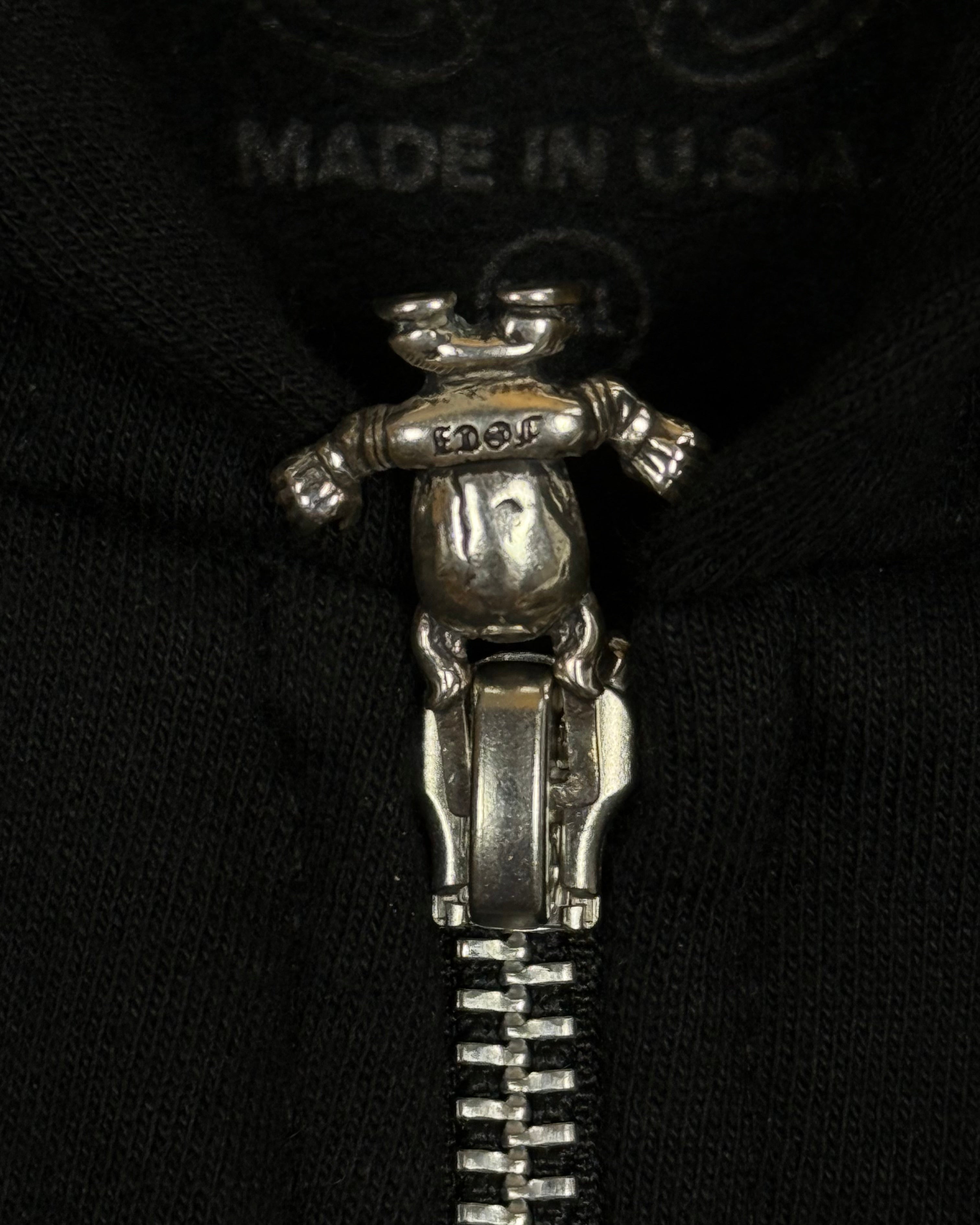 Chrome Hearts x FOTI Black Multi Color Thermal Zip Up Hoodie