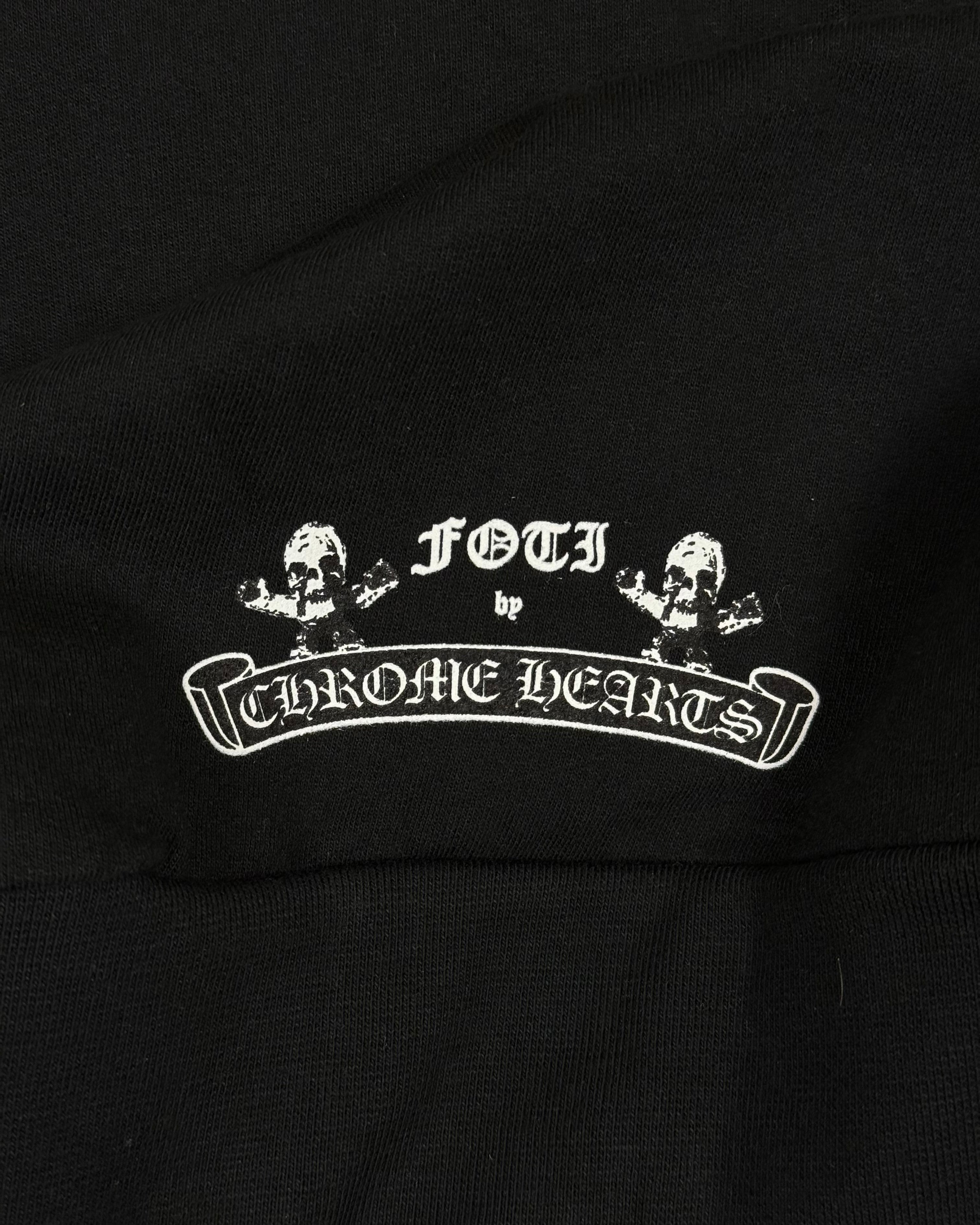 Chrome Hearts x FOTI Black Multi Color Thermal Zip Up Hoodie