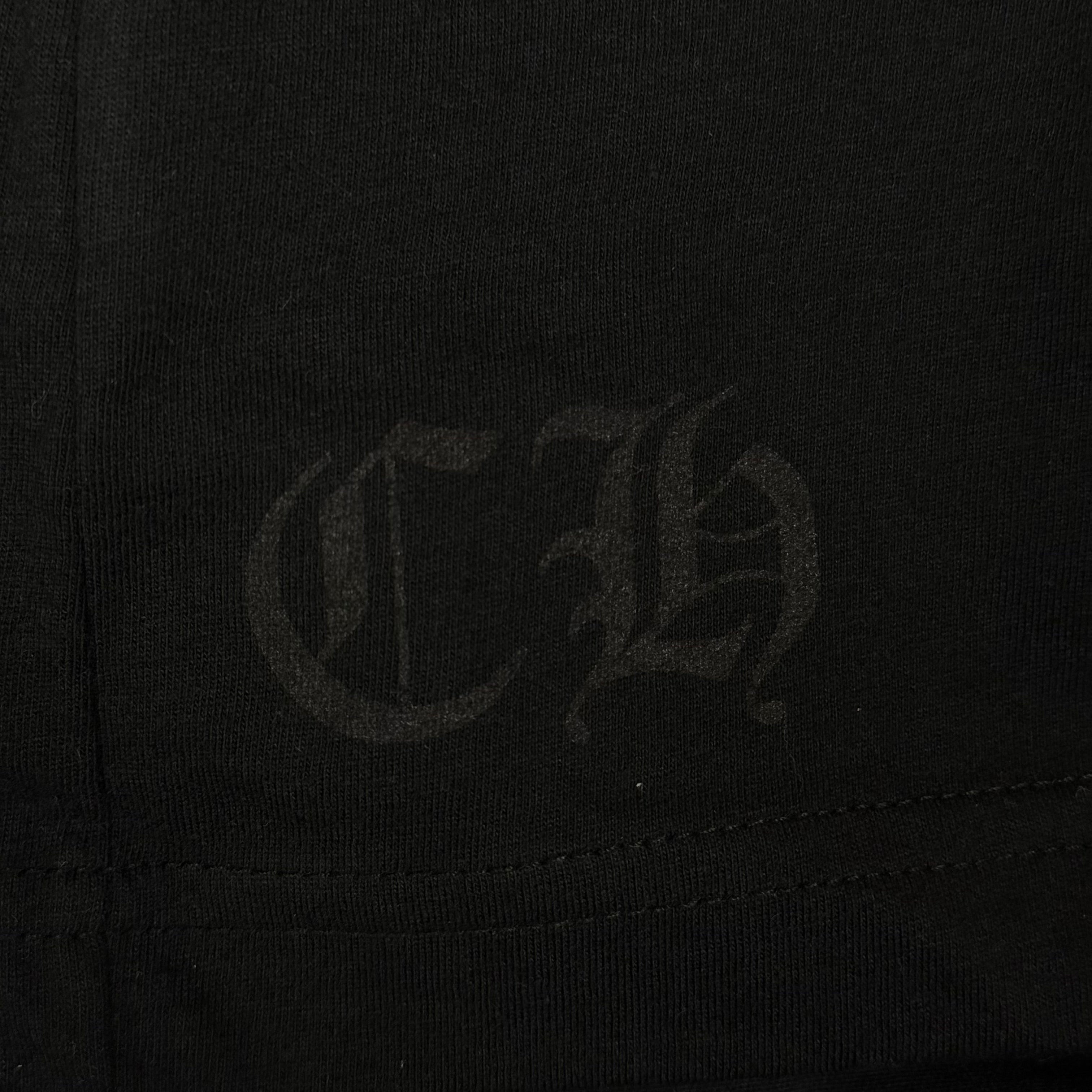 Chrome Hearts Black Scroll Logo Tee