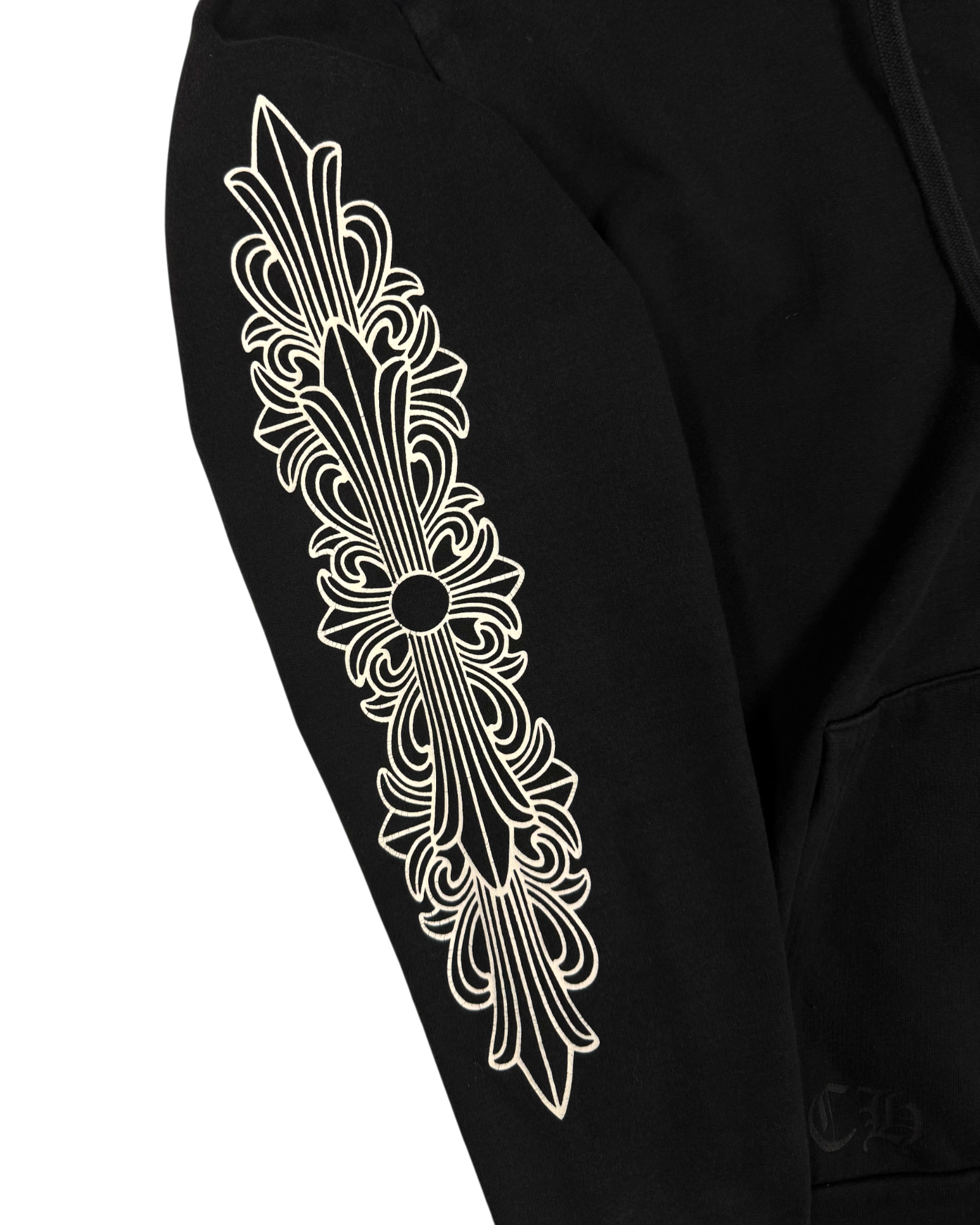Chrome Hearts Black Horseshoe Zip Up Hoodie