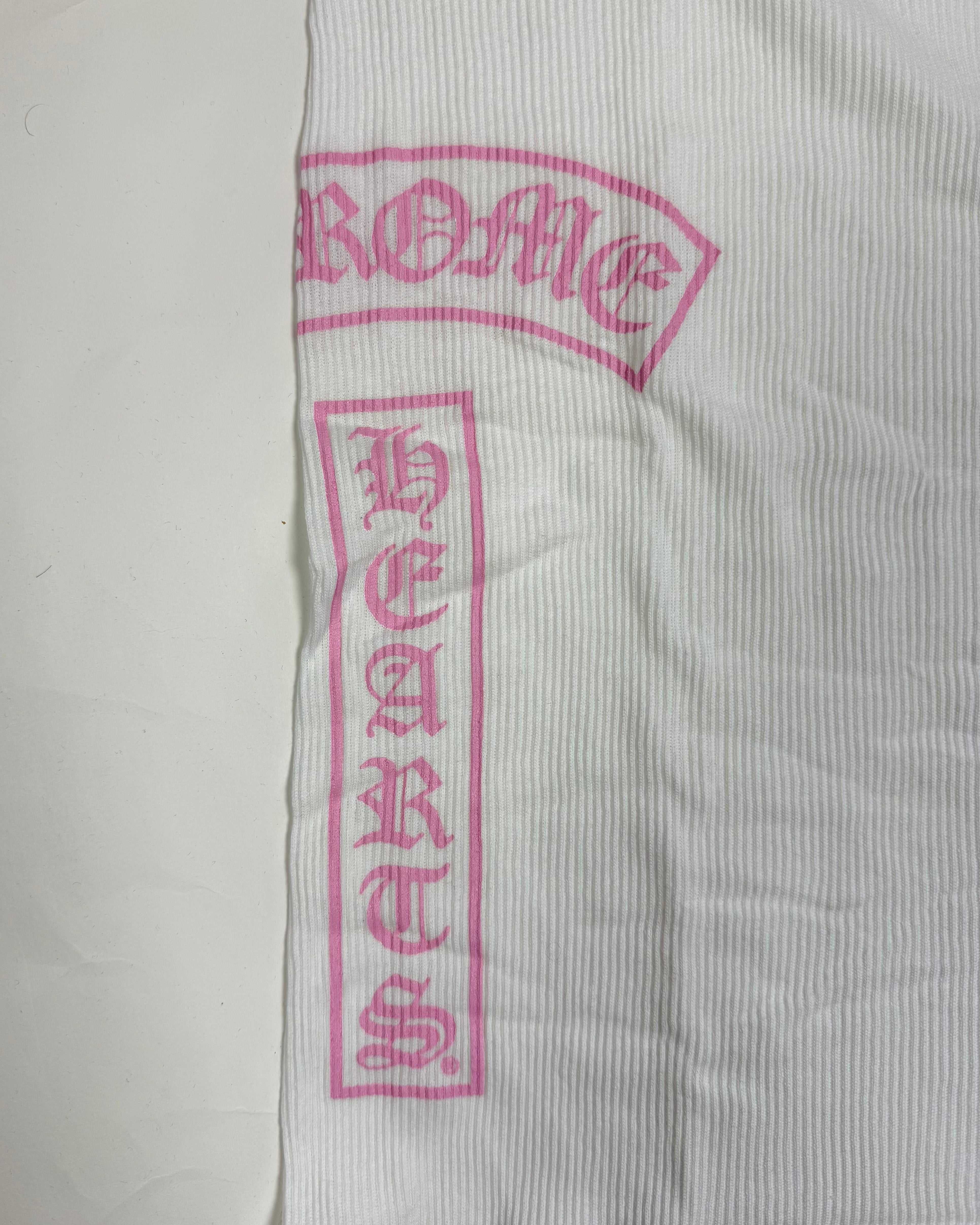 Chrome Hearts T-Bar Pink White Tank Top