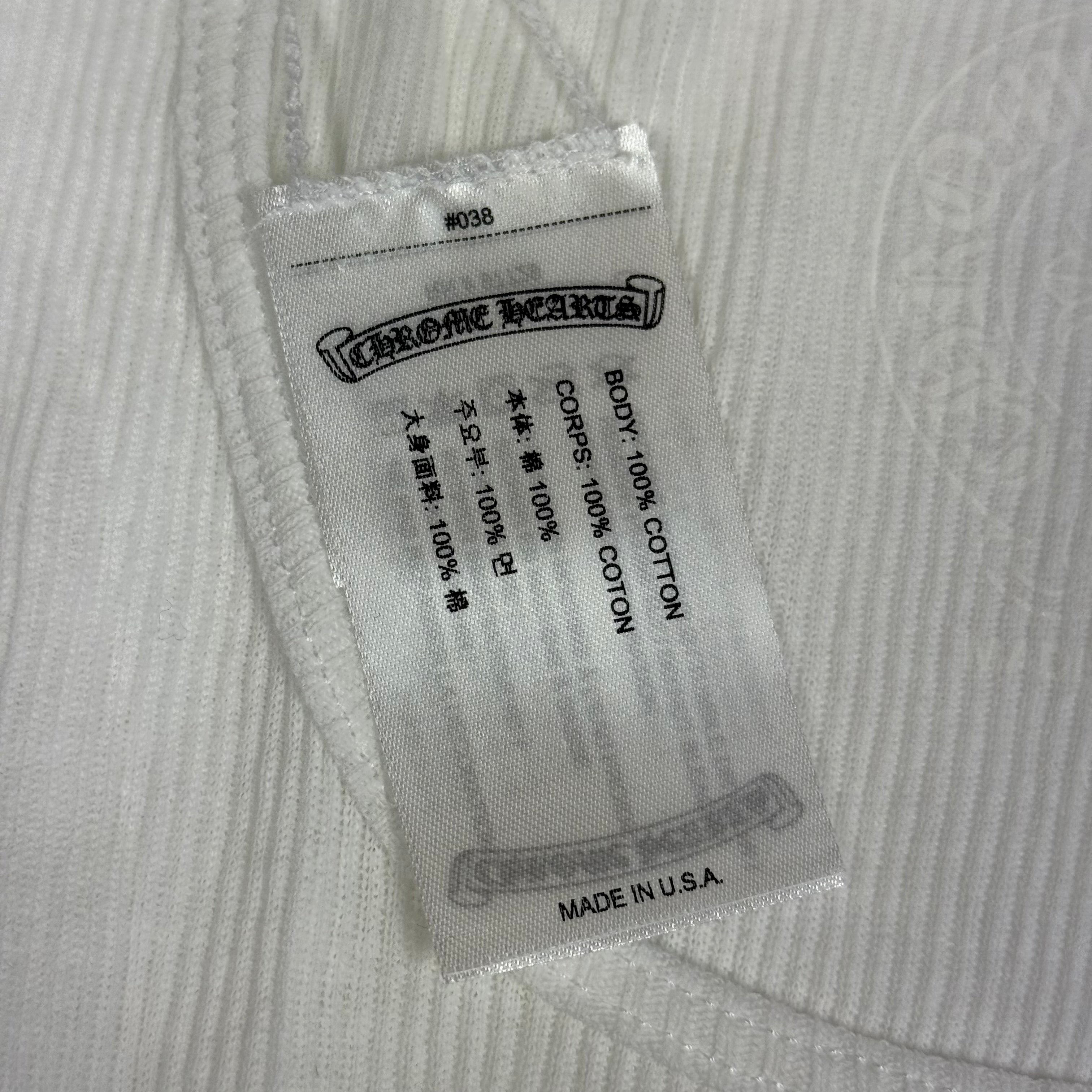 Chrome Hearts T-Bar Pink White Tank Top