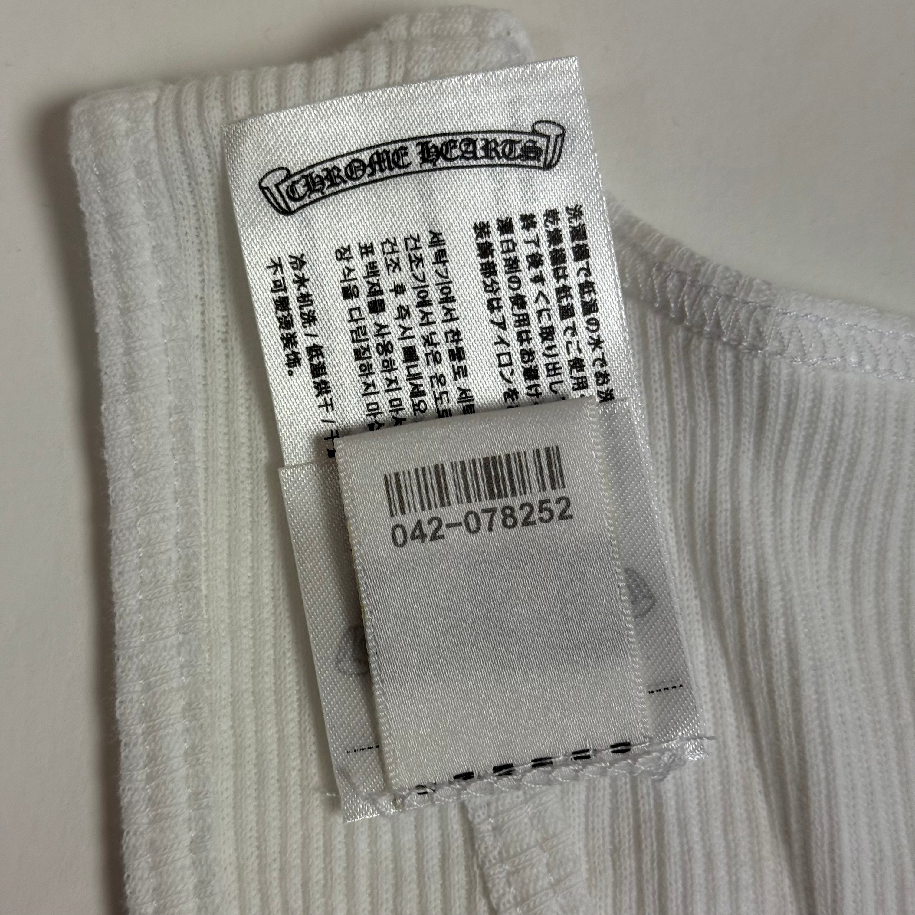 Chrome Hearts T-Bar Pink White Tank Top