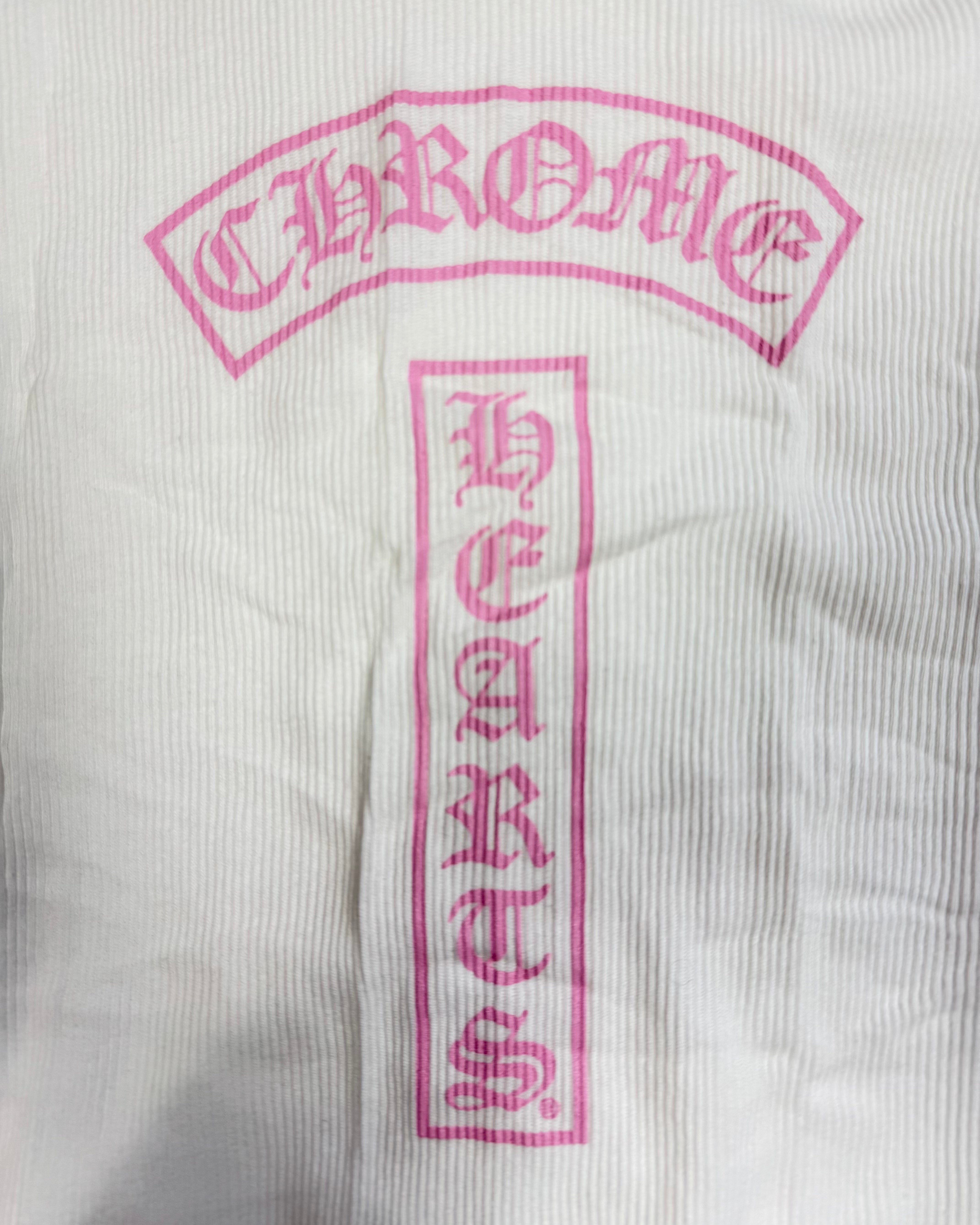 Chrome Hearts T-Bar Pink White Tank Top