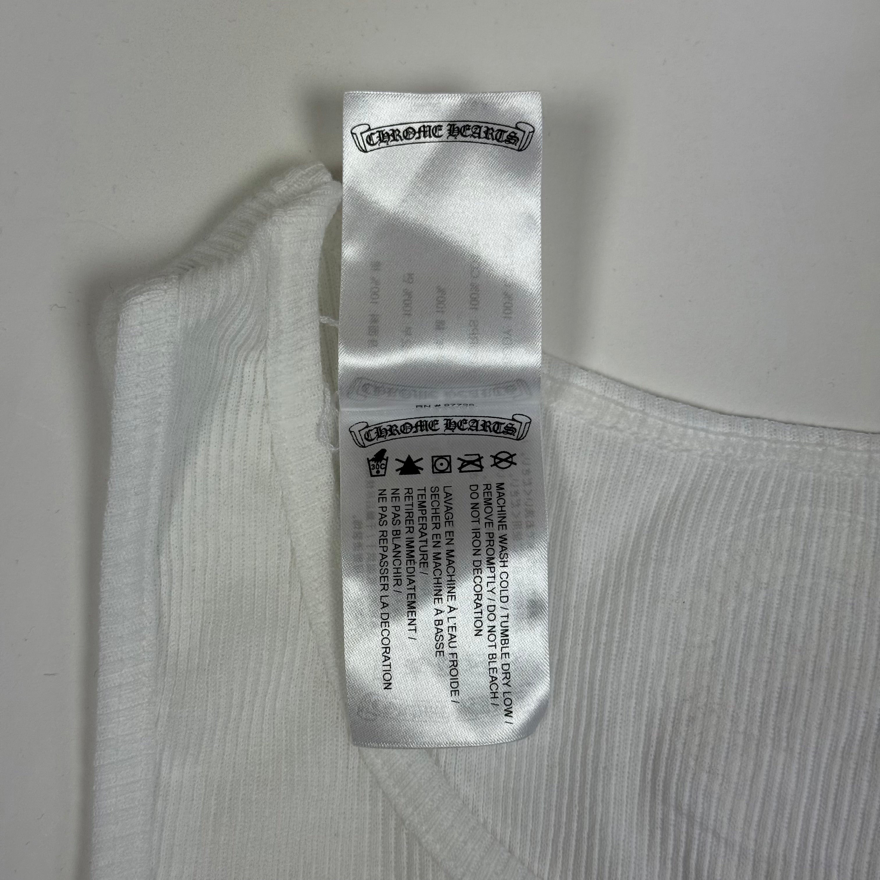 Chrome Hearts T-Bar Pink White Tank Top