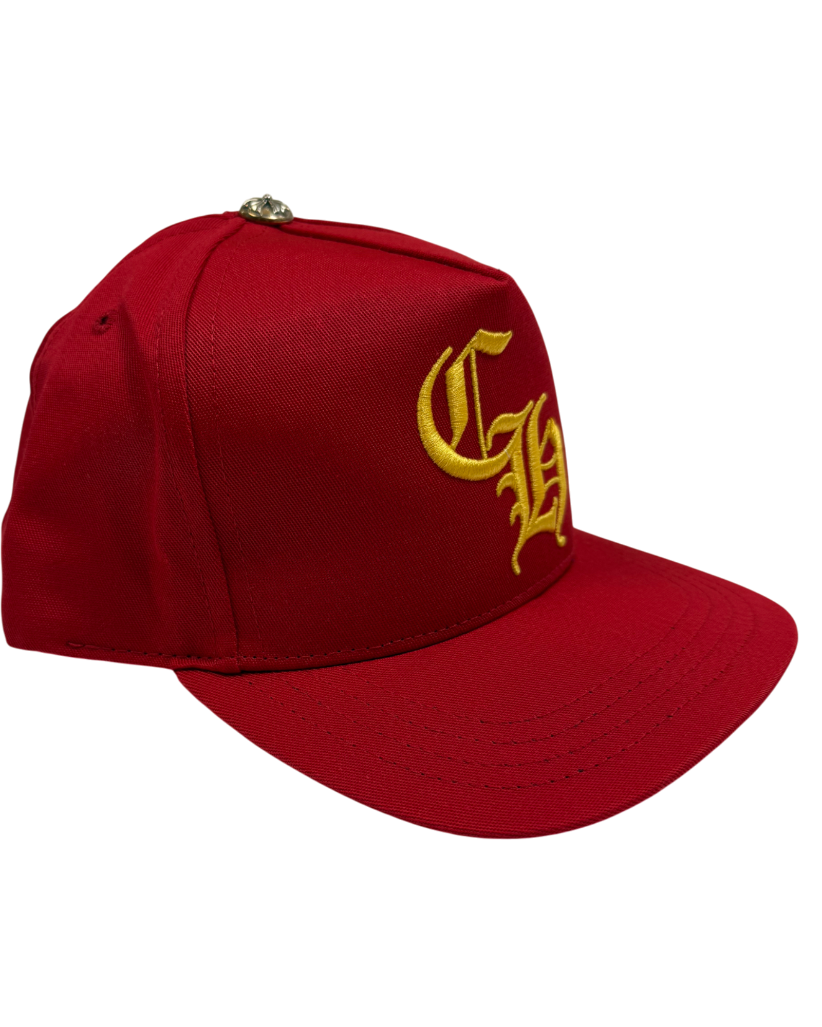 Chrome Hearts CH Red Yellow Silver Button Cap