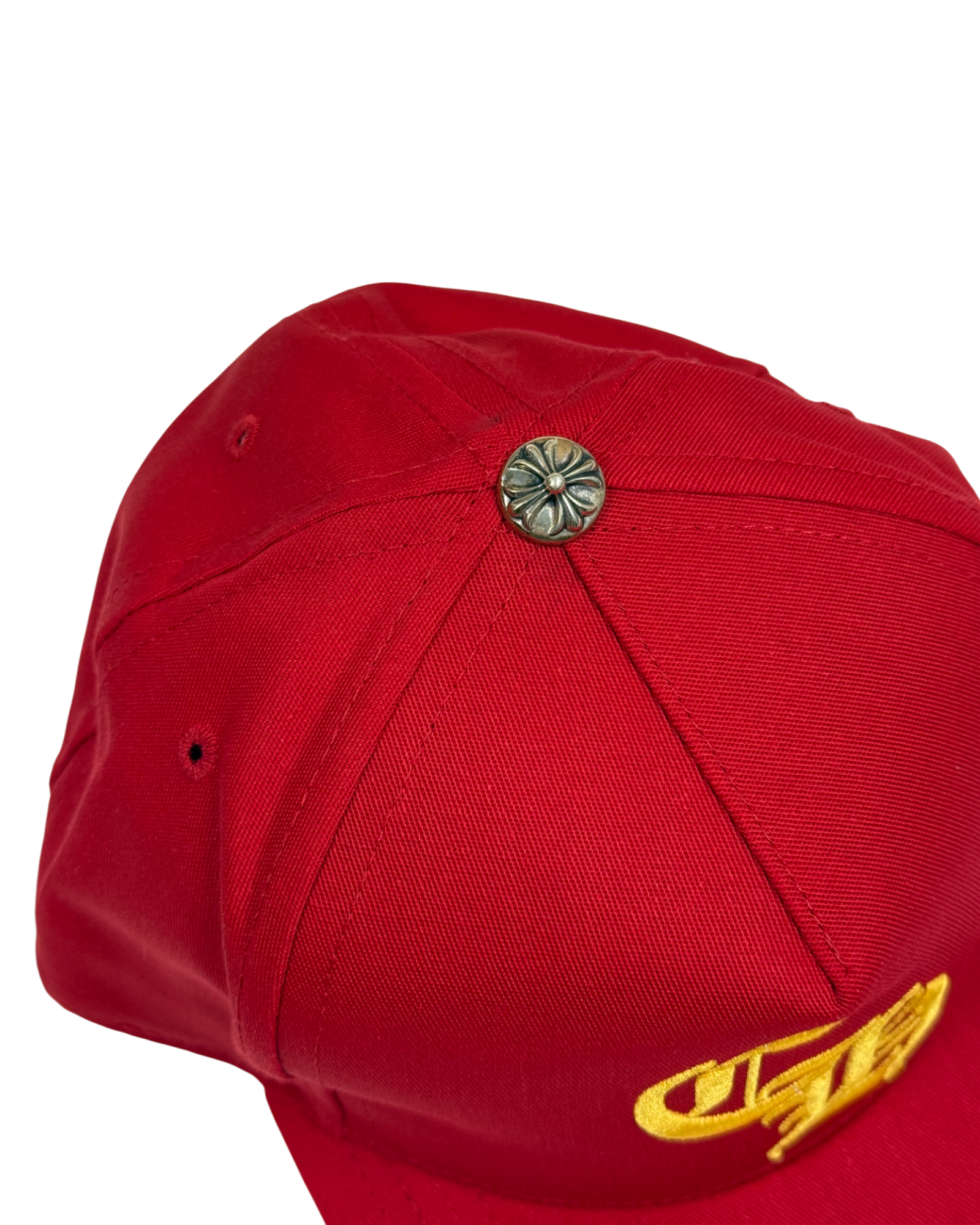 Chrome Hearts CH Red Yellow Silver Button Cap