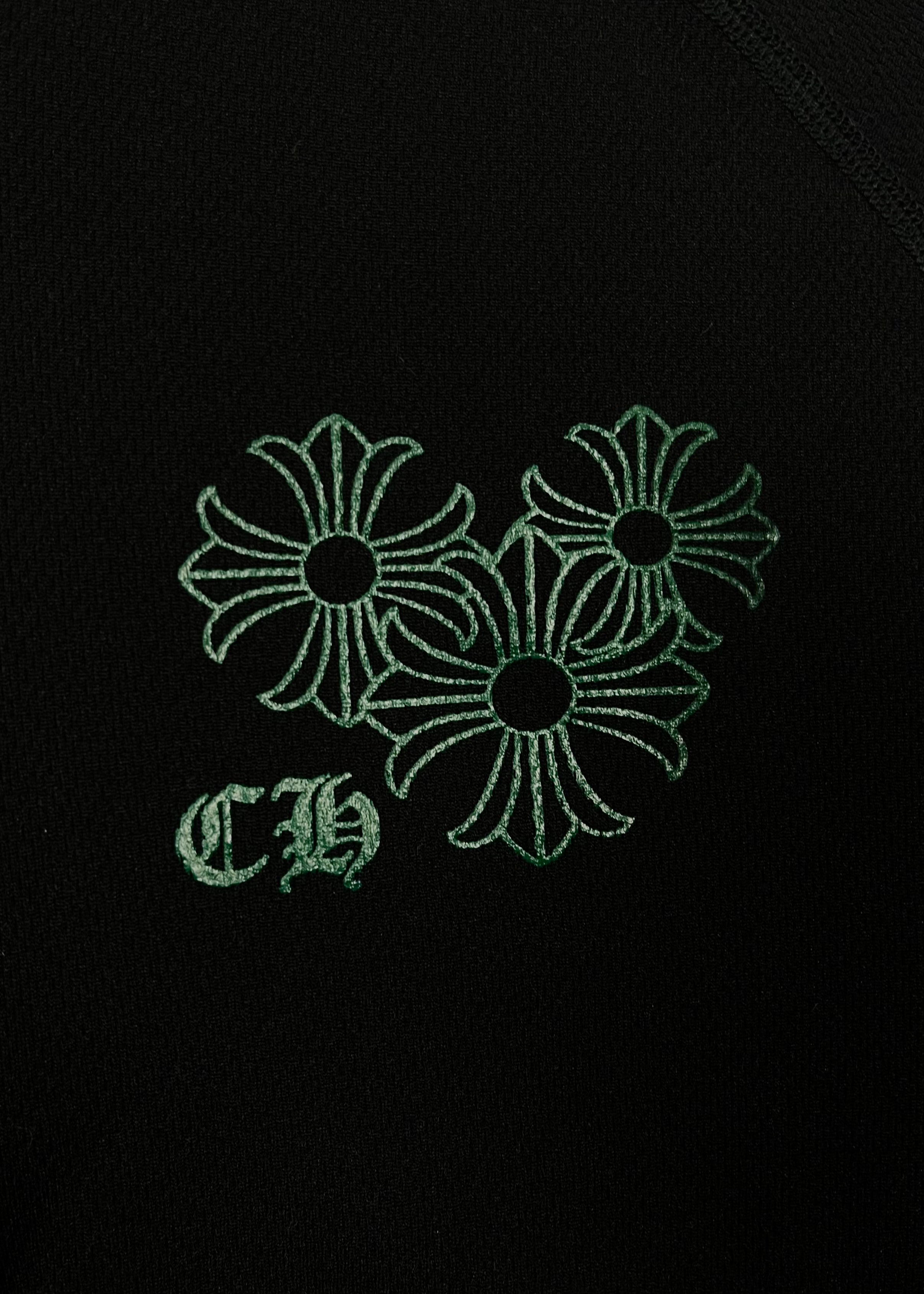 Chrome Hearts Staff Exclusive Spiral Logo Half Zip Fleece